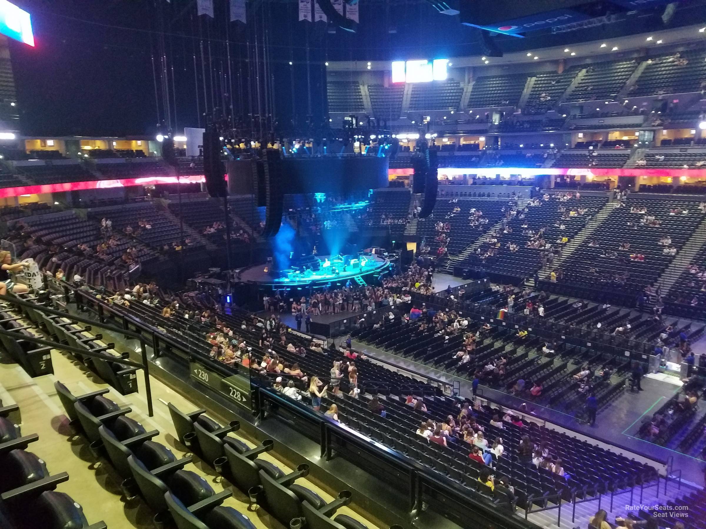 section 228, row 4 seat view  for concert - ball arena