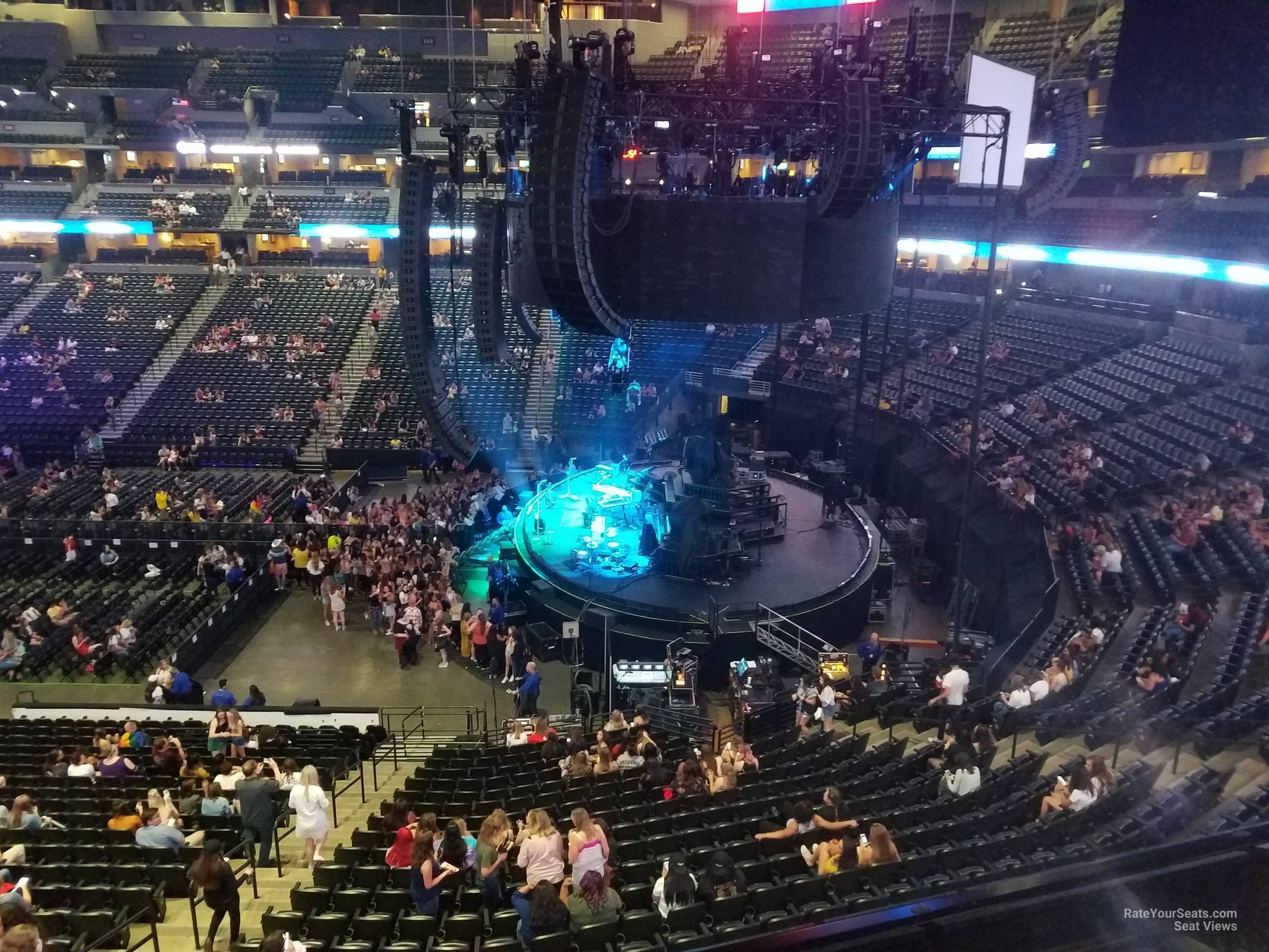 section 256, row 4 seat view  for concert - ball arena