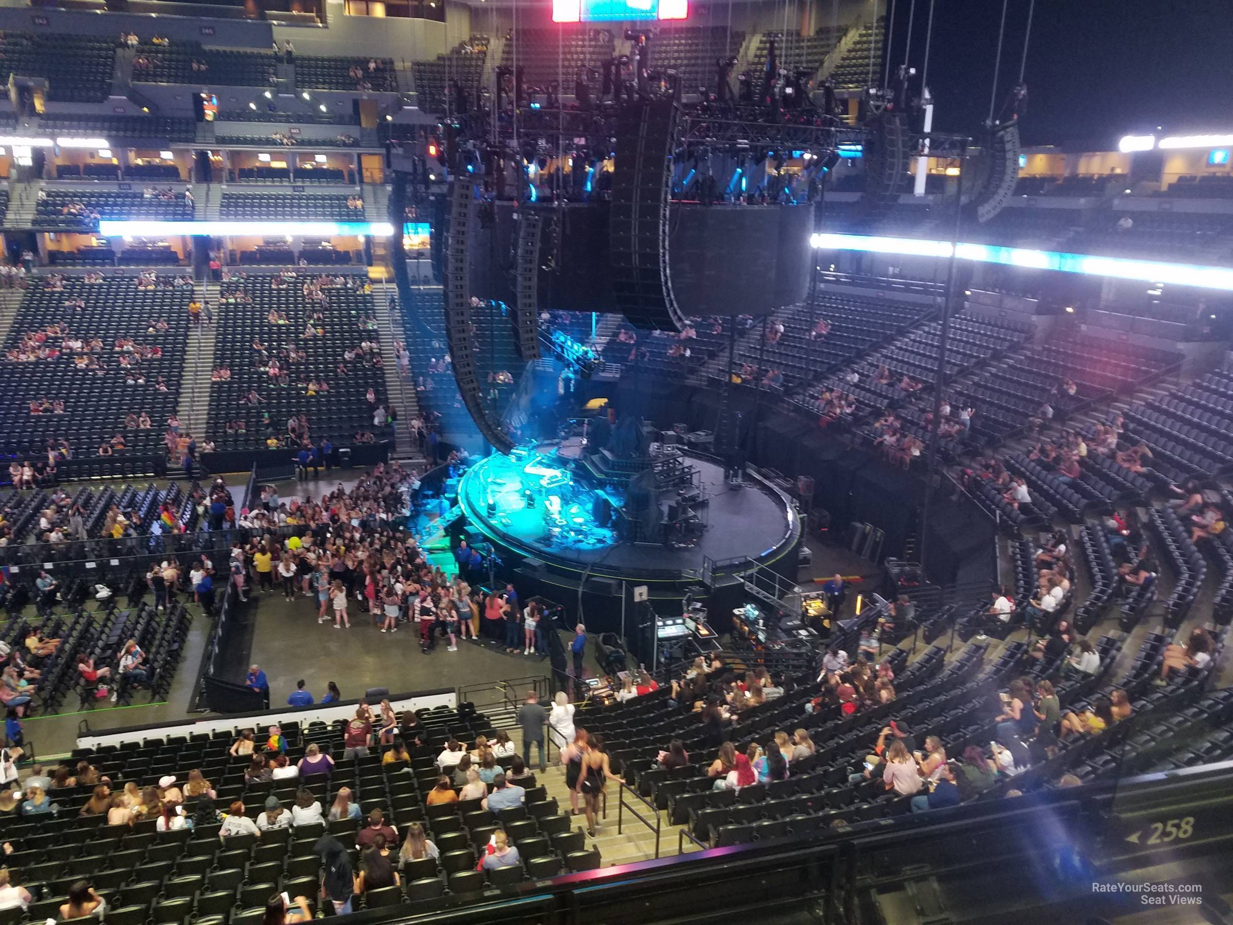 section 258, row 4 seat view  for concert - ball arena