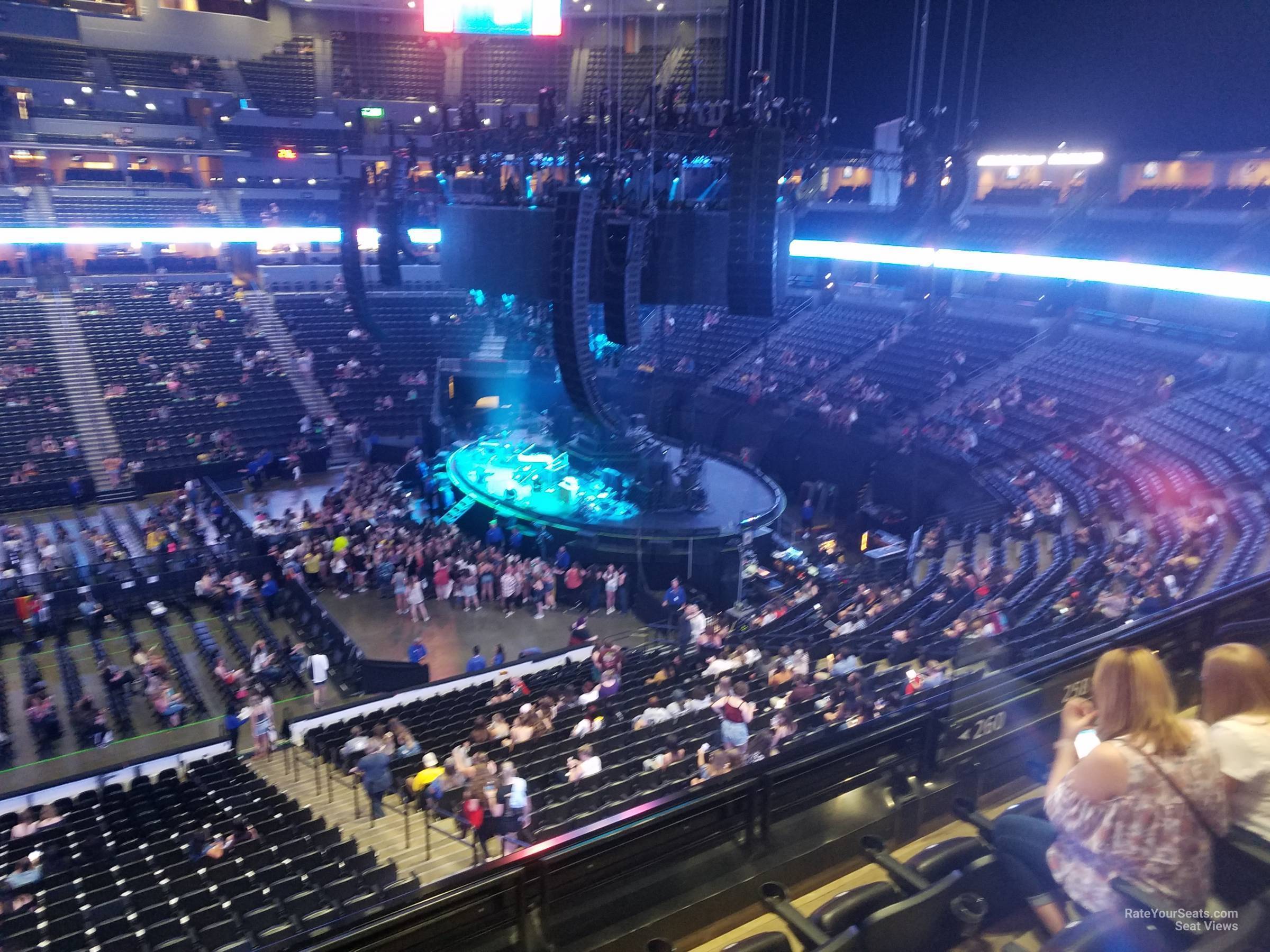 section 260, row 4 seat view  for concert - ball arena