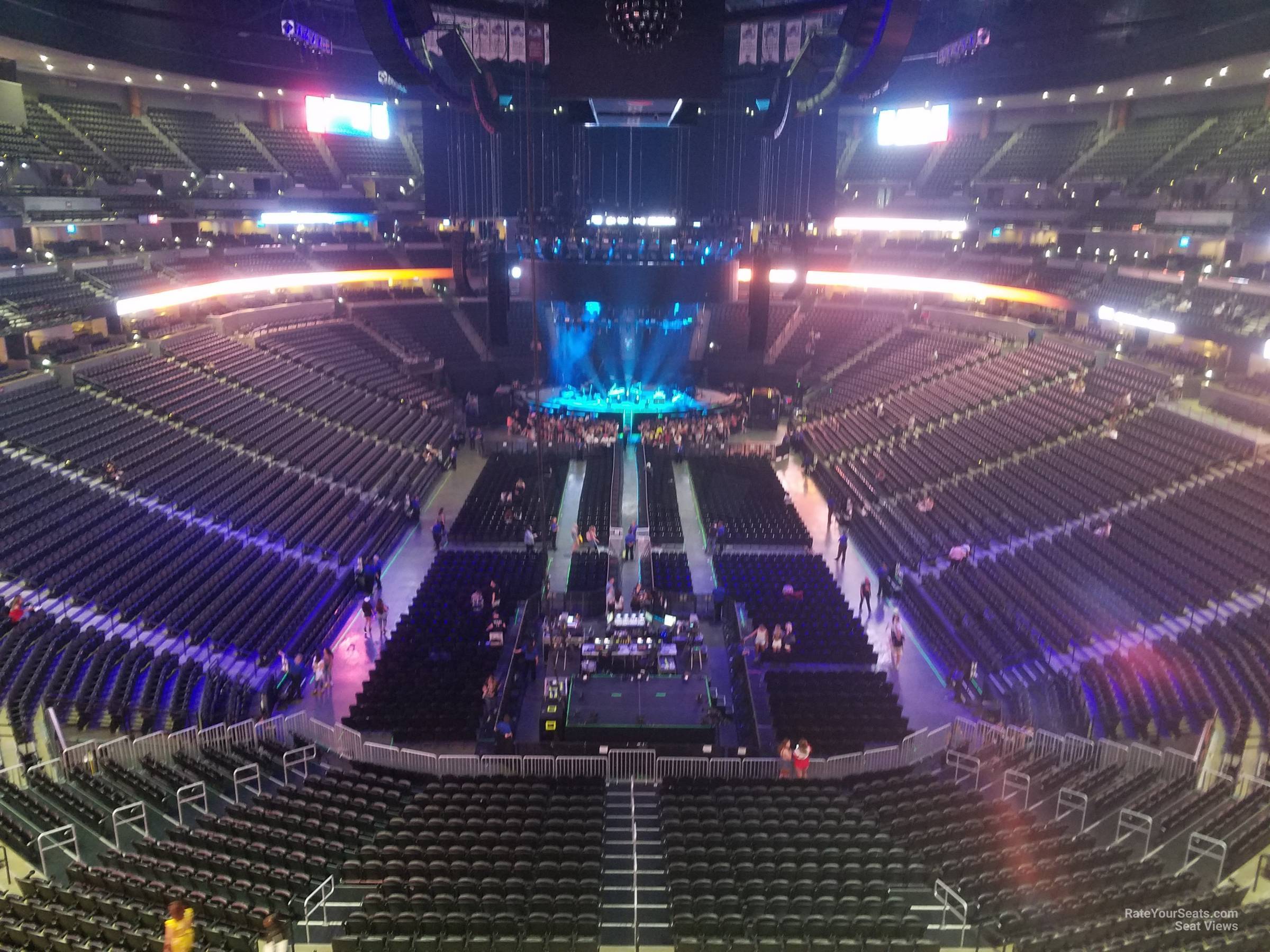 section 321, row 3 seat view  for concert - ball arena