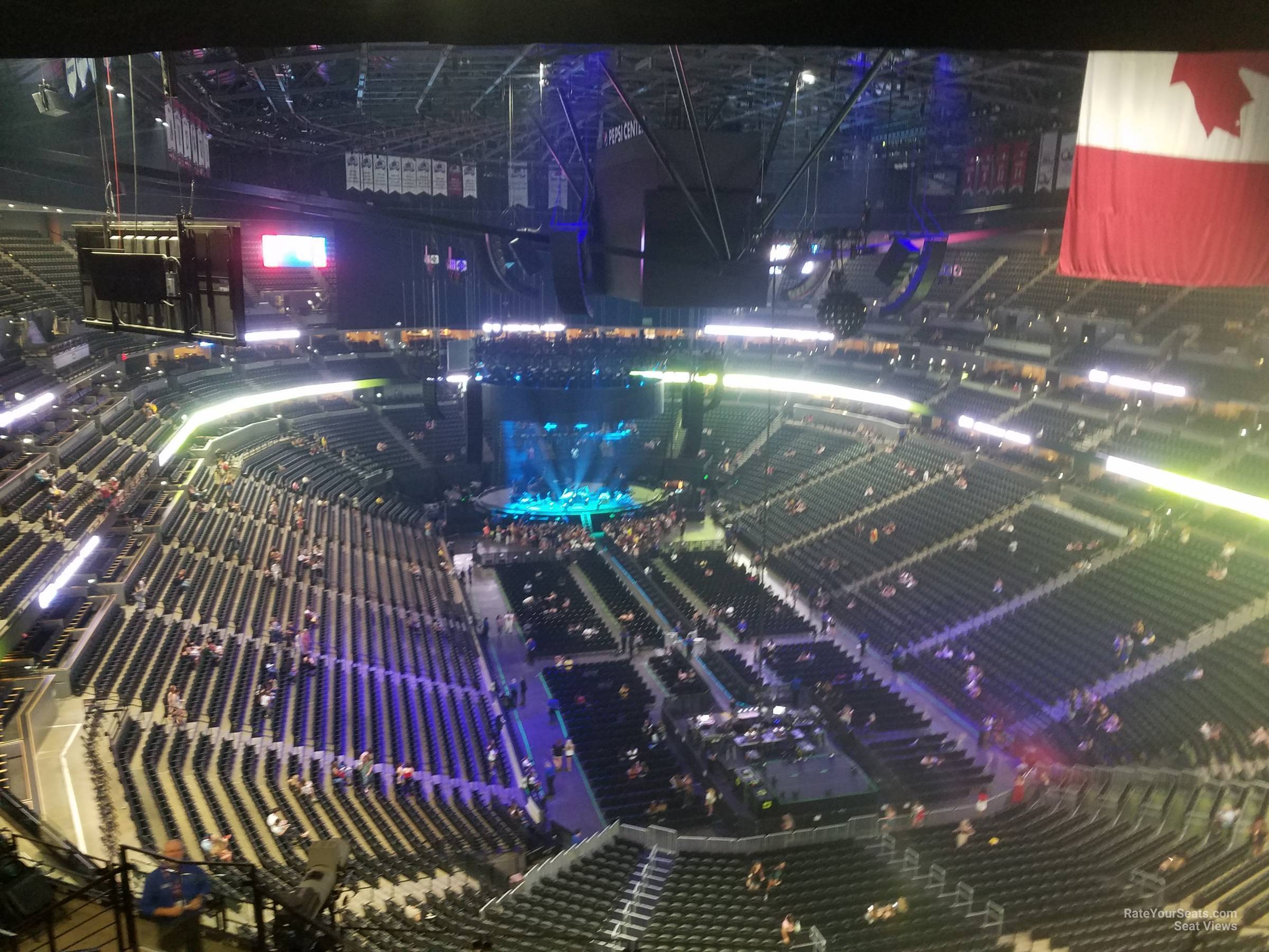 section 326, row 13 seat view  for concert - ball arena