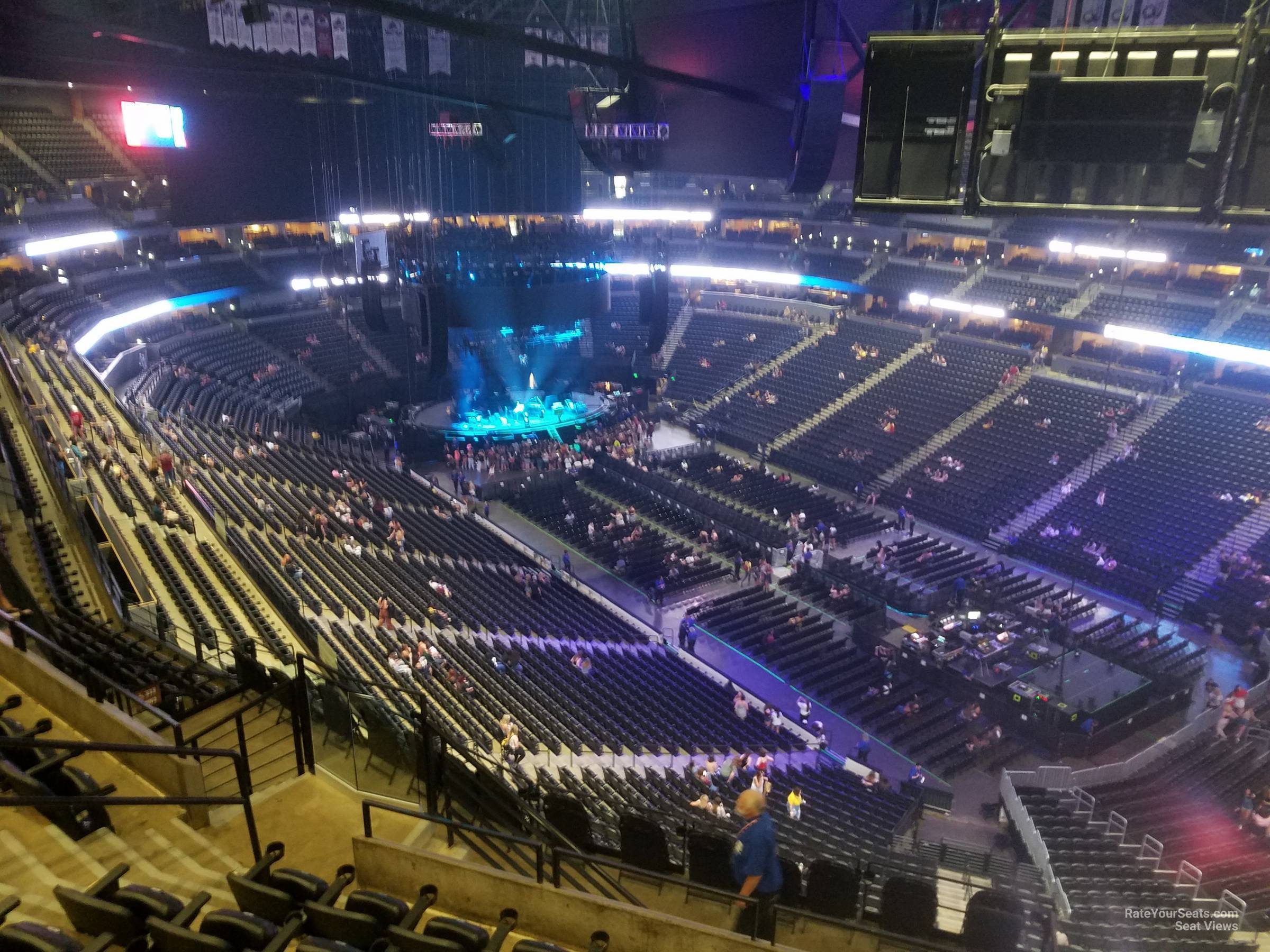 section 332, row 13 seat view  for concert - ball arena
