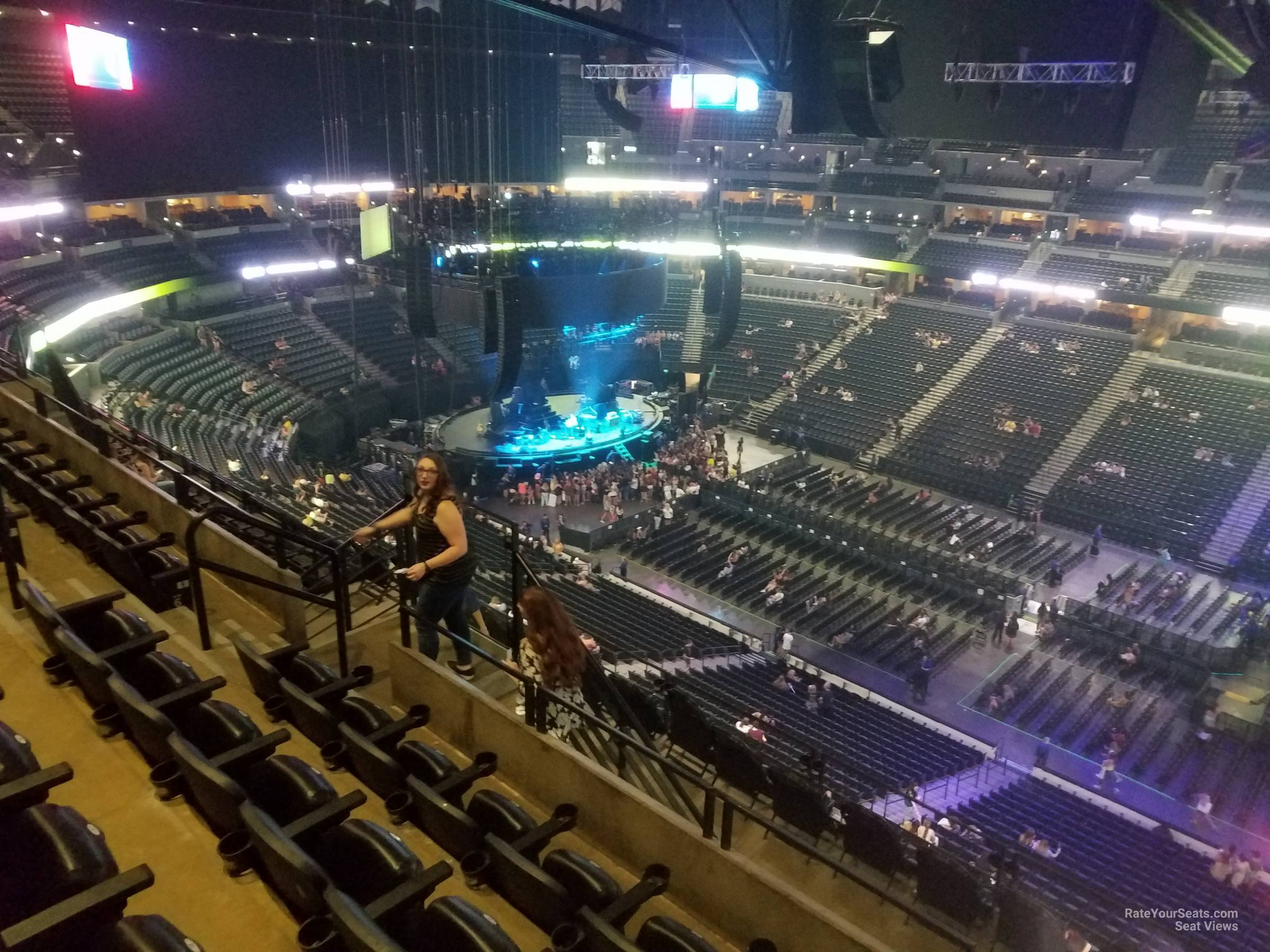 section 340, row 13 seat view  for concert - ball arena