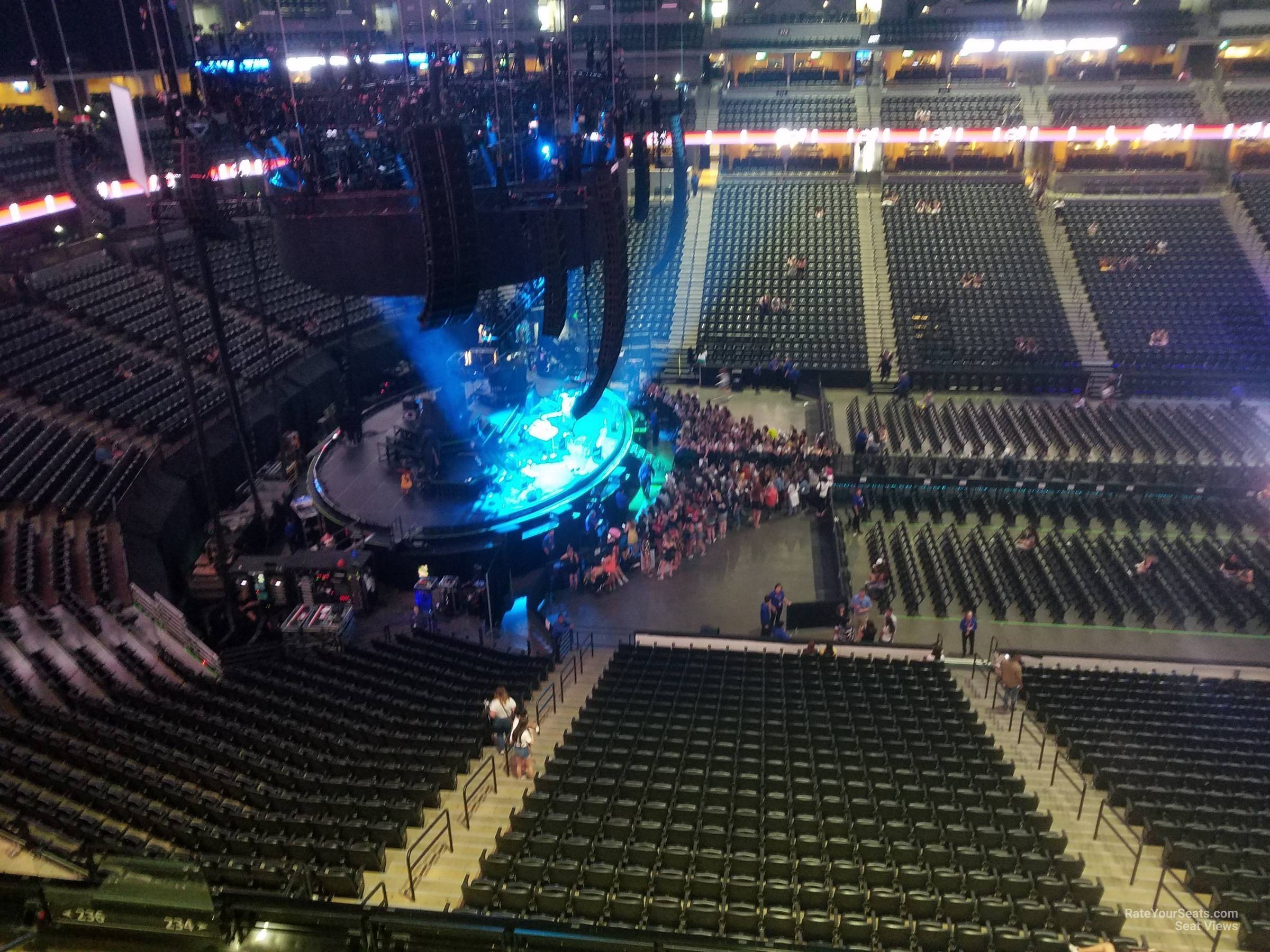 section 345, row 3 seat view  for concert - ball arena