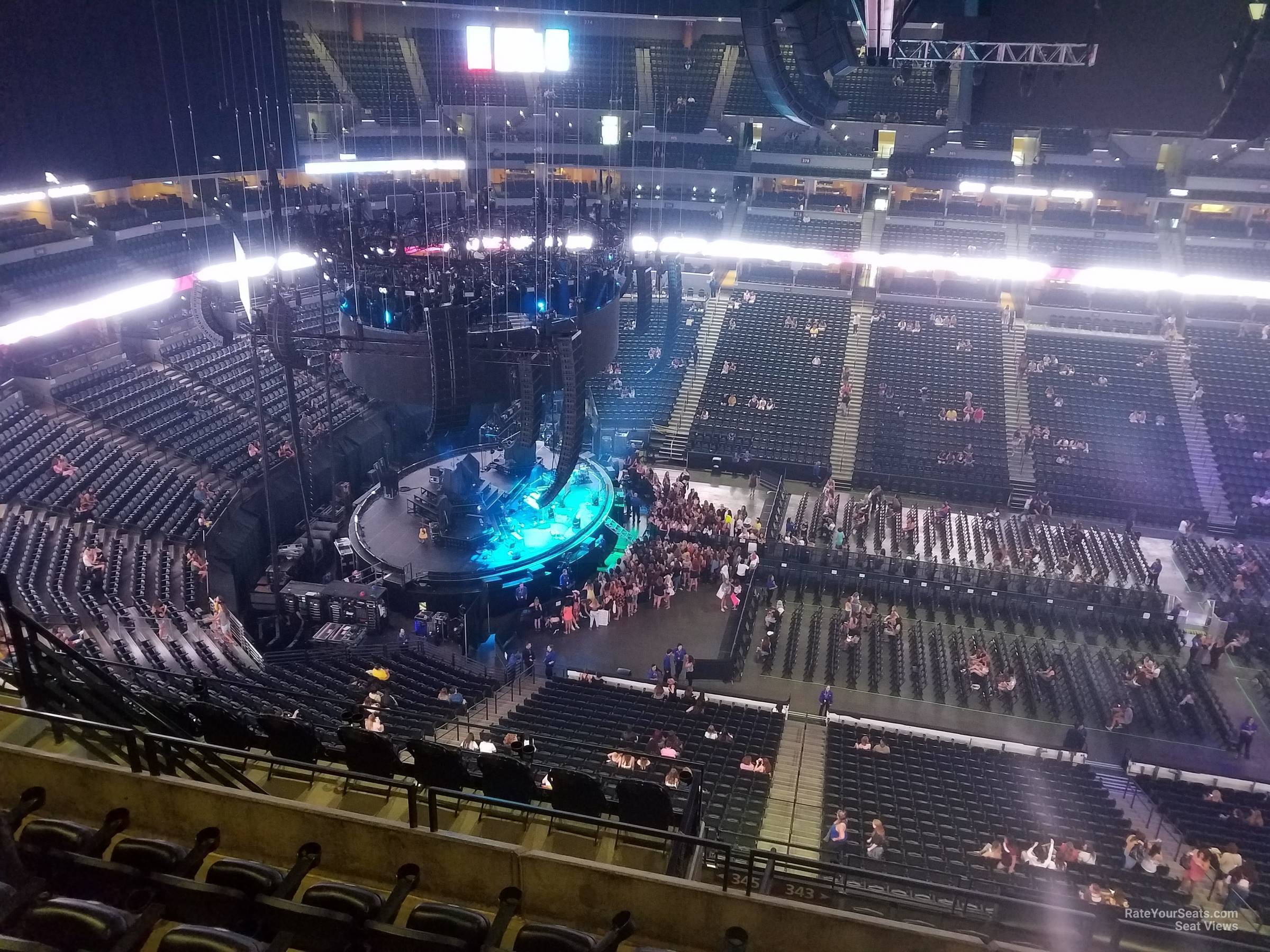 section 346, row 13 seat view  for concert - ball arena