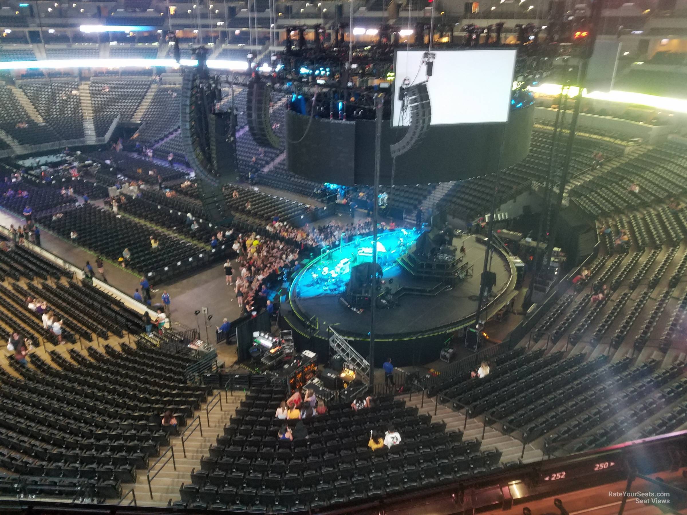 section 369, row 3 seat view  for concert - ball arena