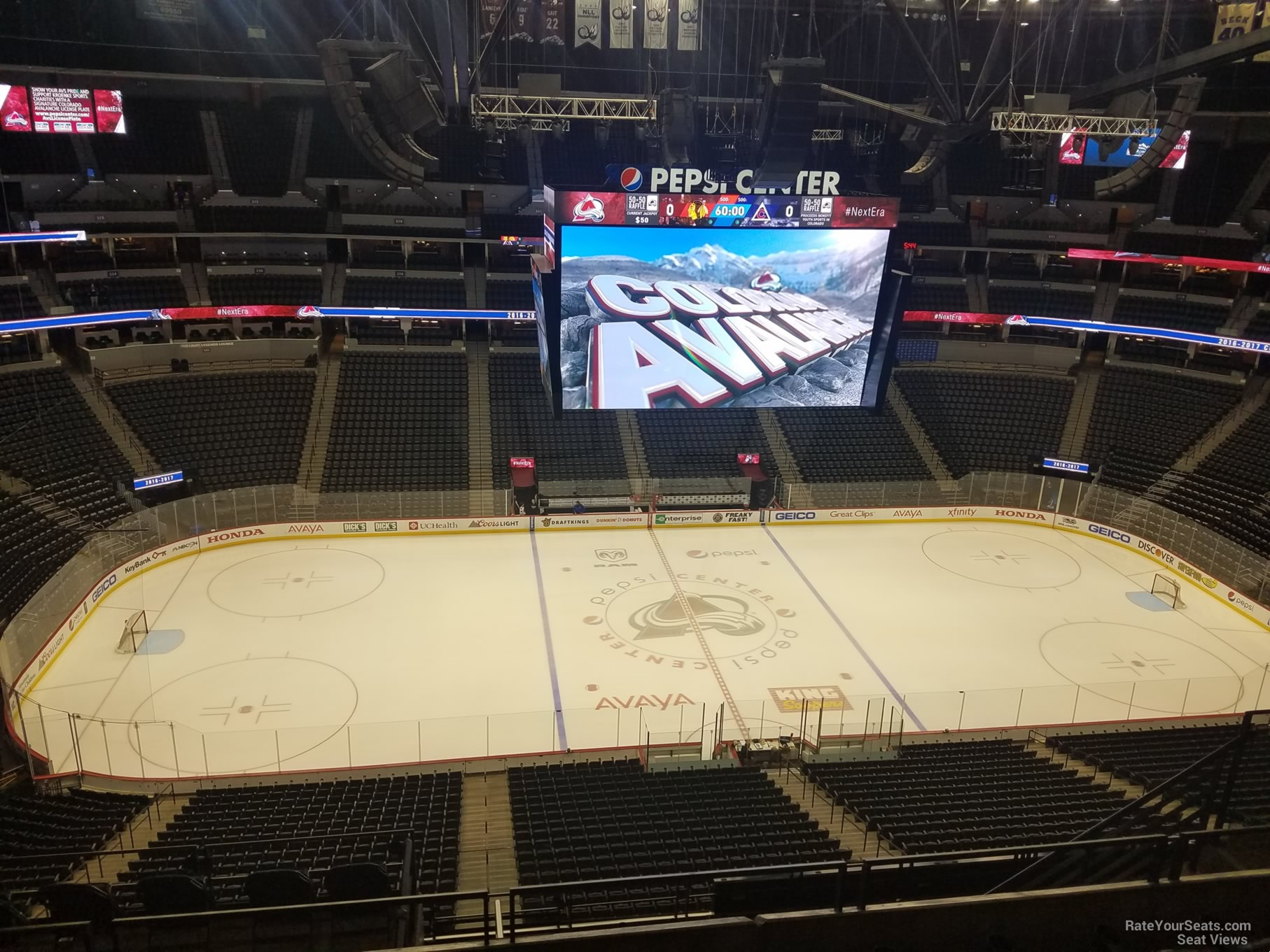 section 344, row 10 seat view  for hockey - ball arena
