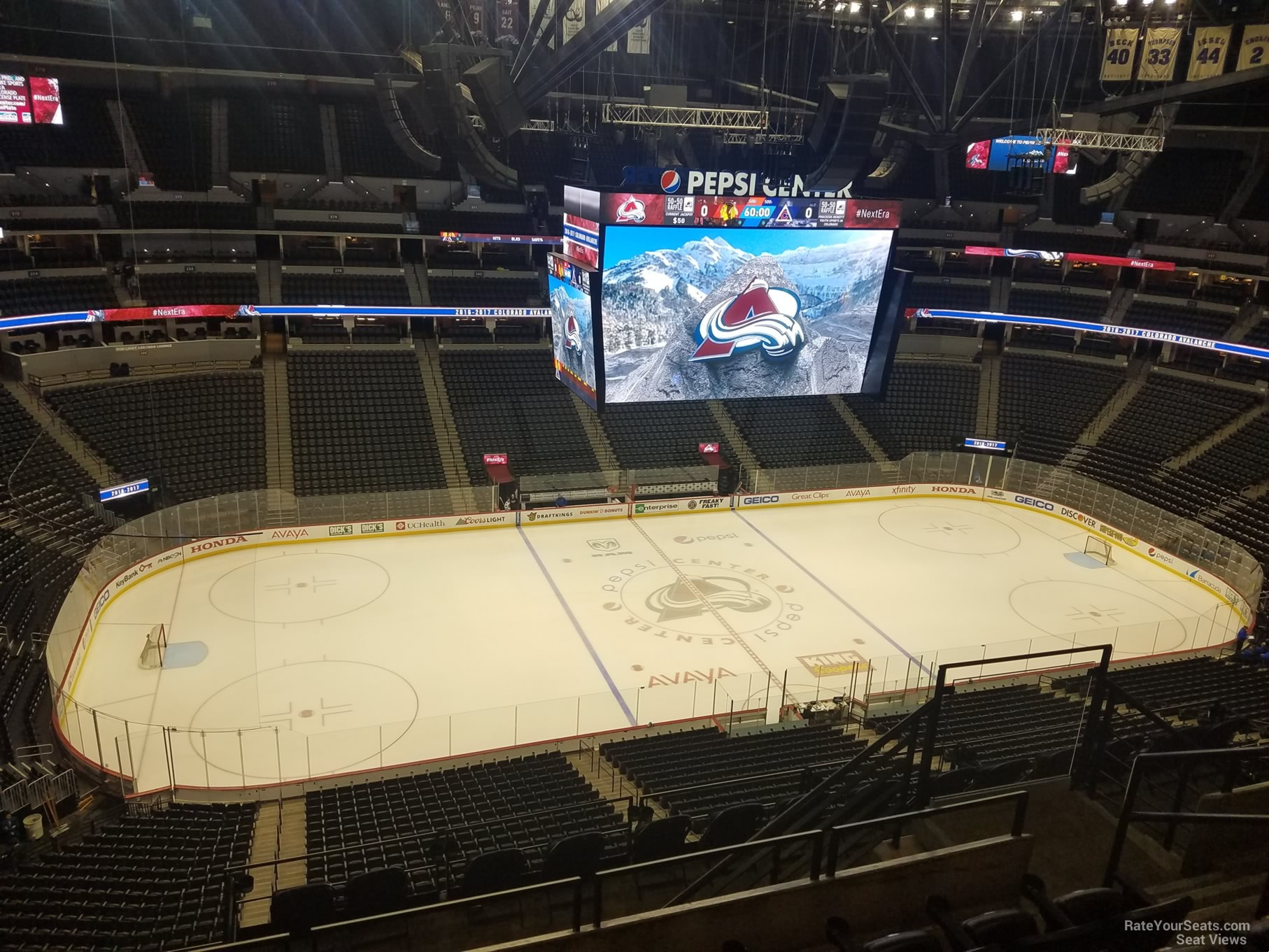 section 346, row 10 seat view  for hockey - ball arena