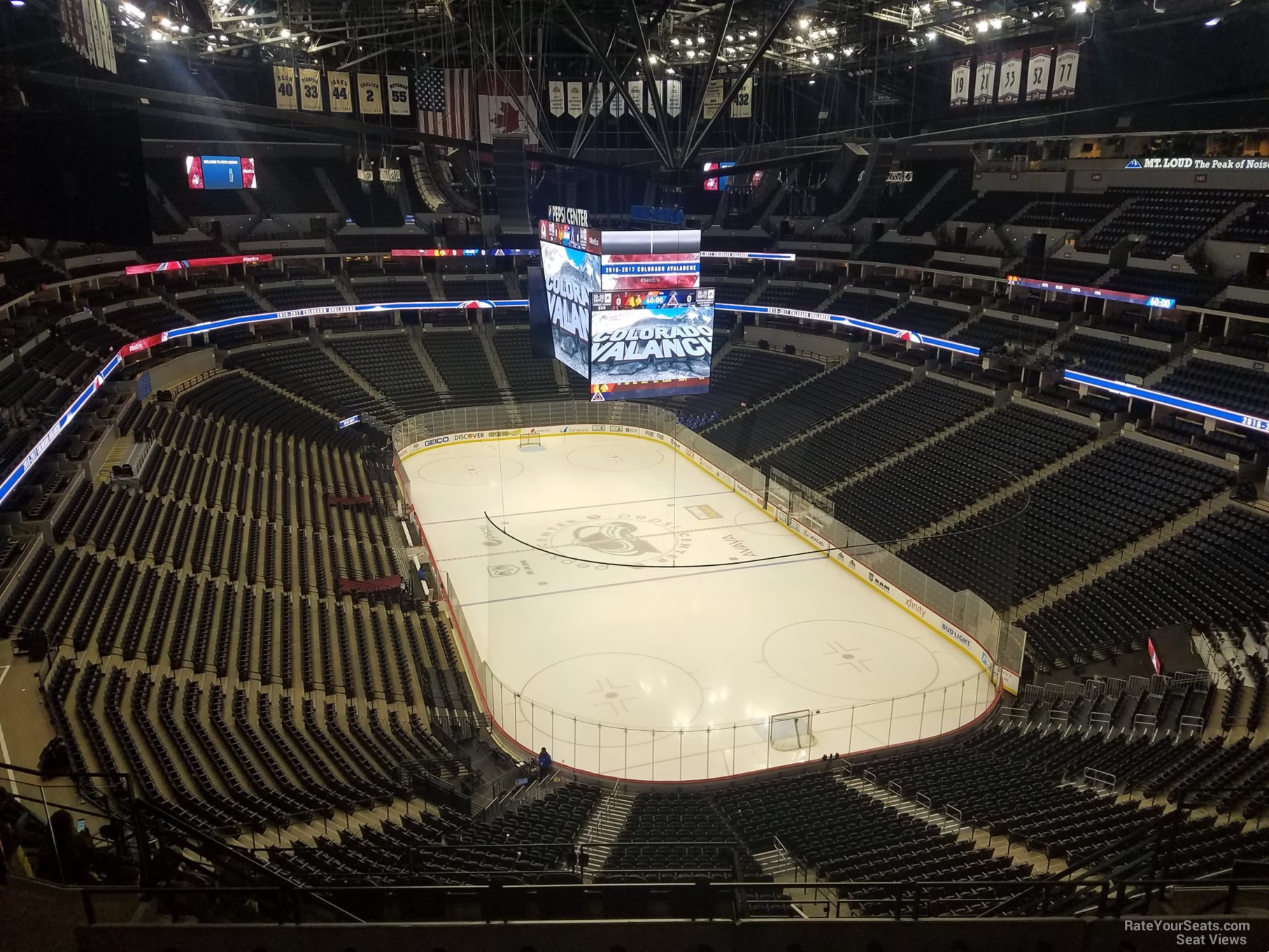 section 366, row 12 seat view  for hockey - ball arena