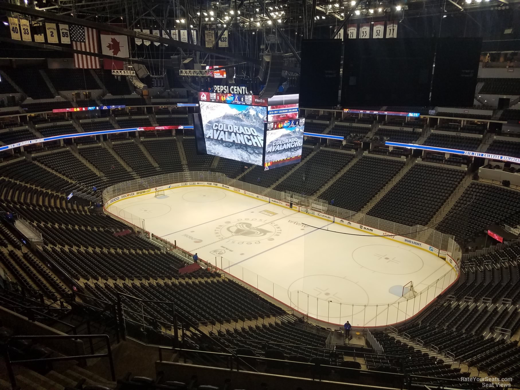 section 372, row 12 seat view  for hockey - ball arena