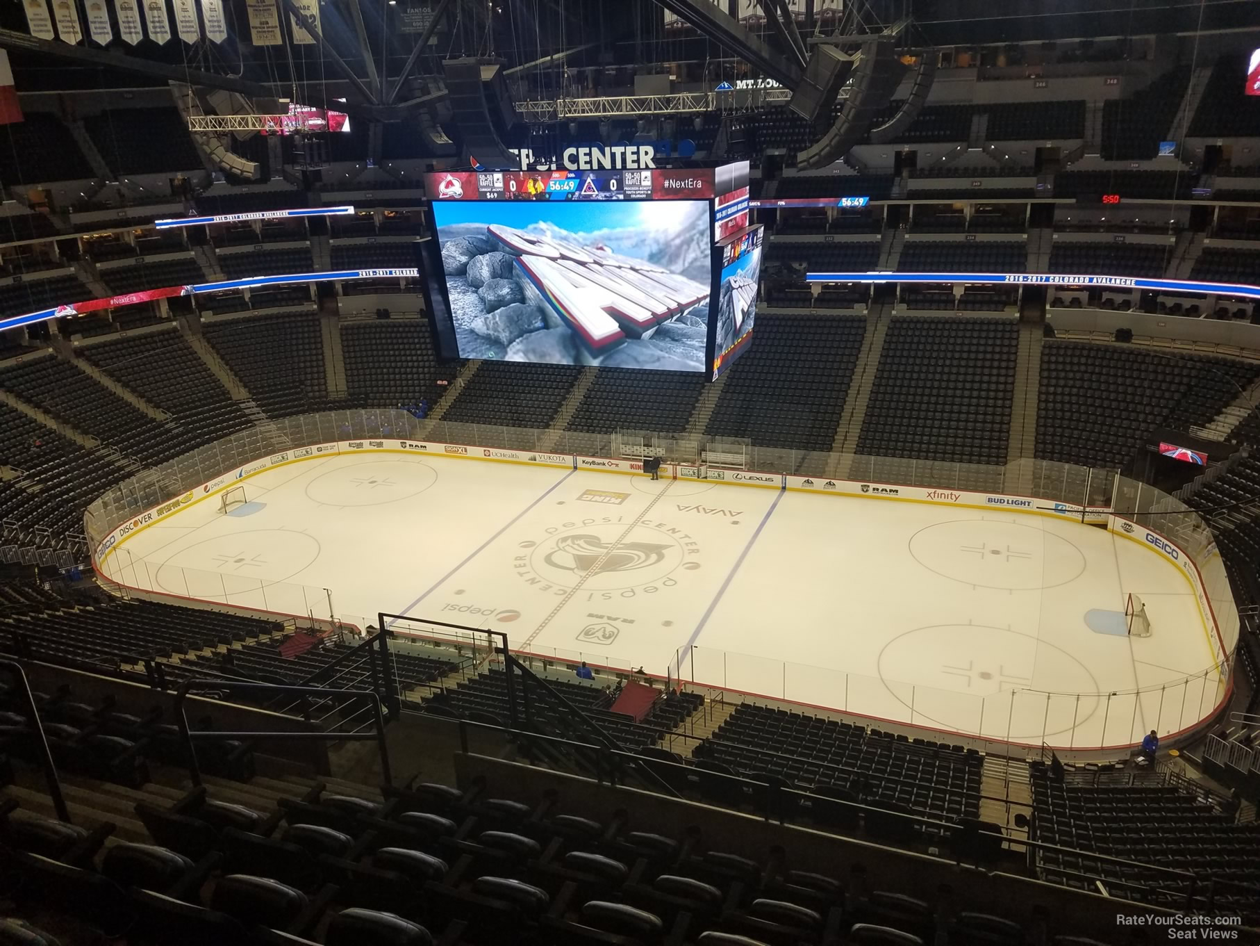 section 378, row 12 seat view  for hockey - ball arena