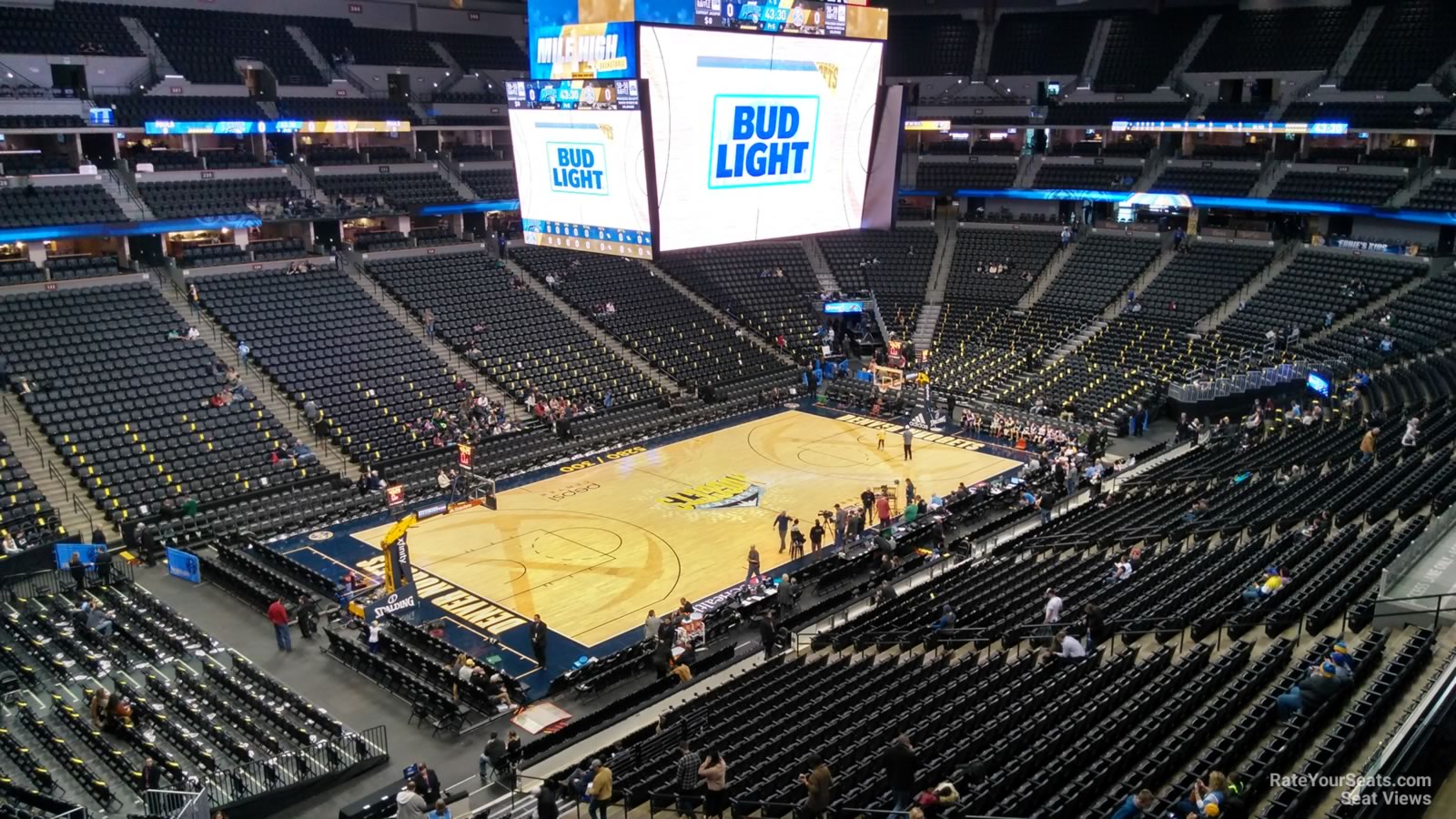 section 311, row 1 seat view  for basketball - ball arena