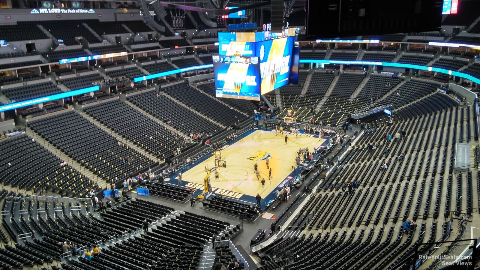 section 316, row 11 seat view  for basketball - ball arena