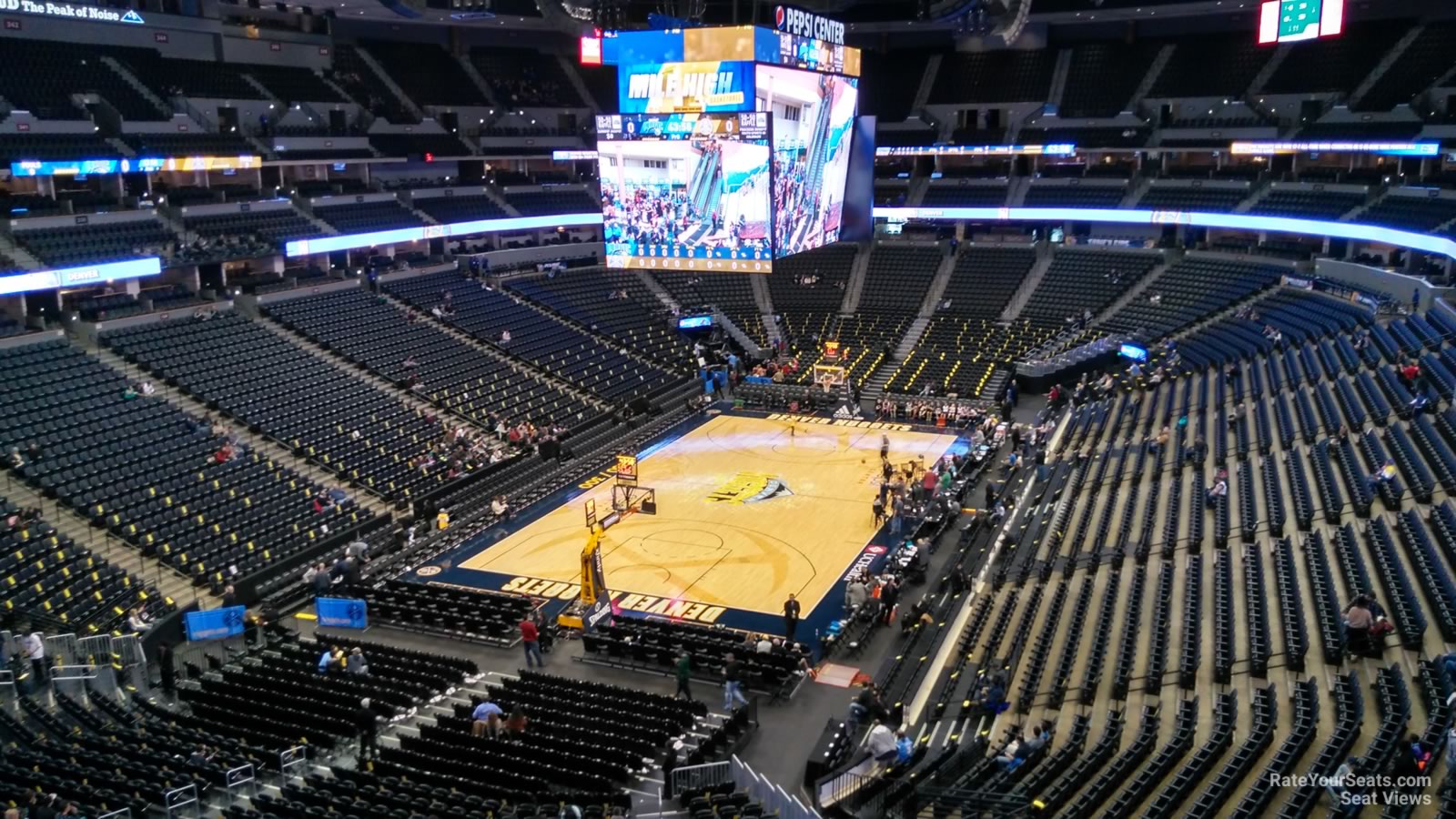 section 317, row 1 seat view  for basketball - ball arena