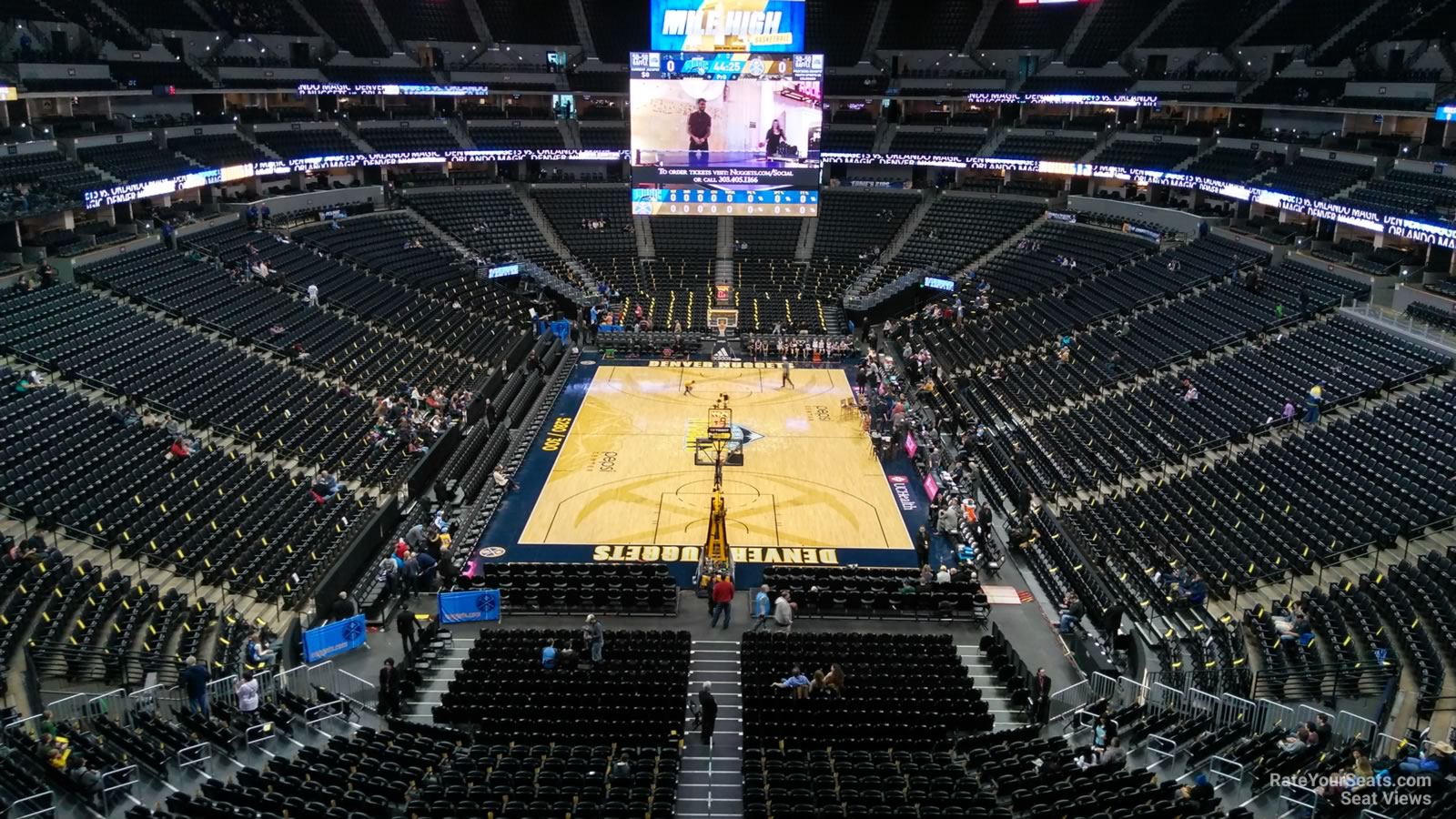 section 321, row 1 seat view  for basketball - ball arena
