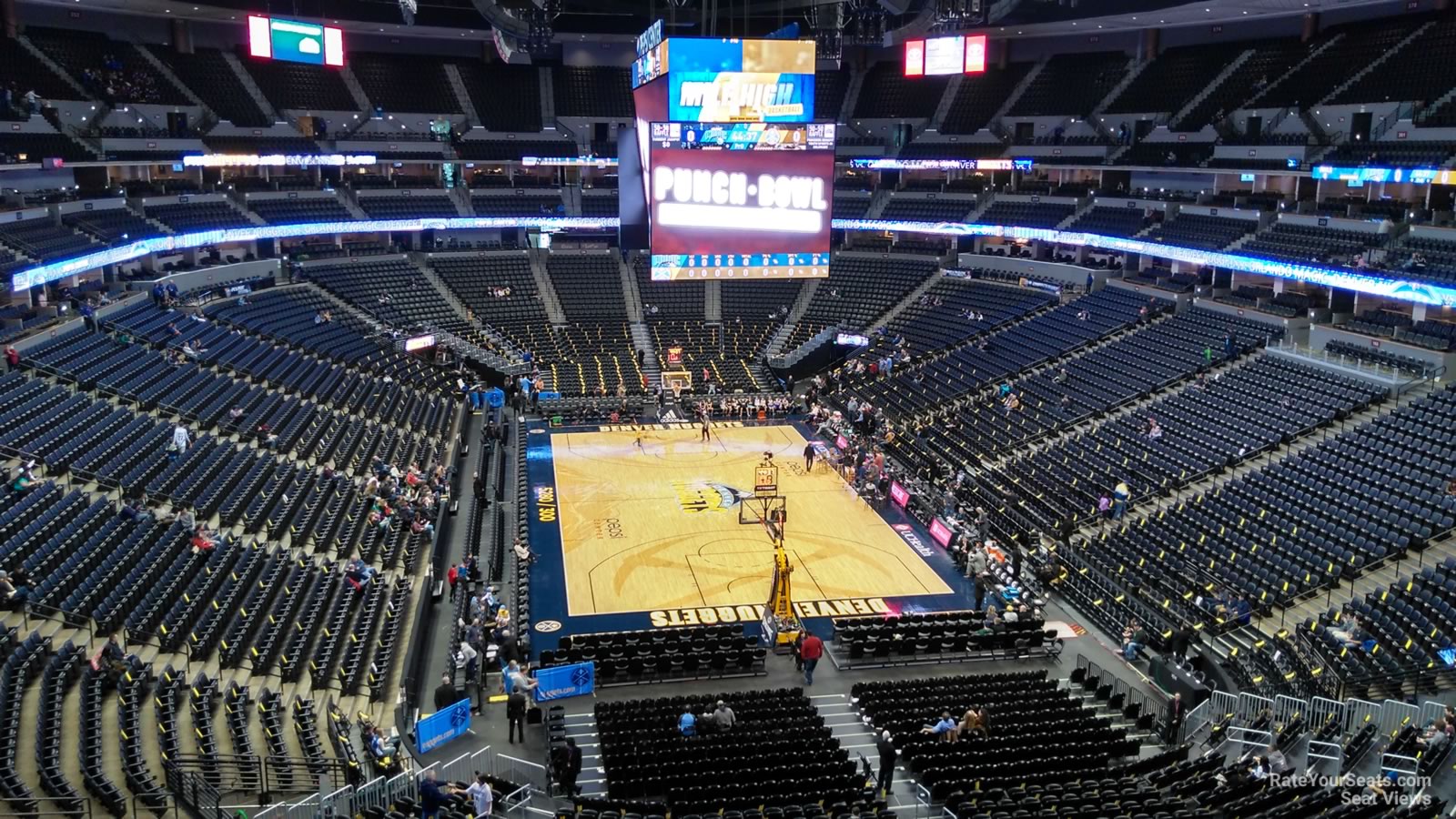 section 323, row 1 seat view  for basketball - ball arena