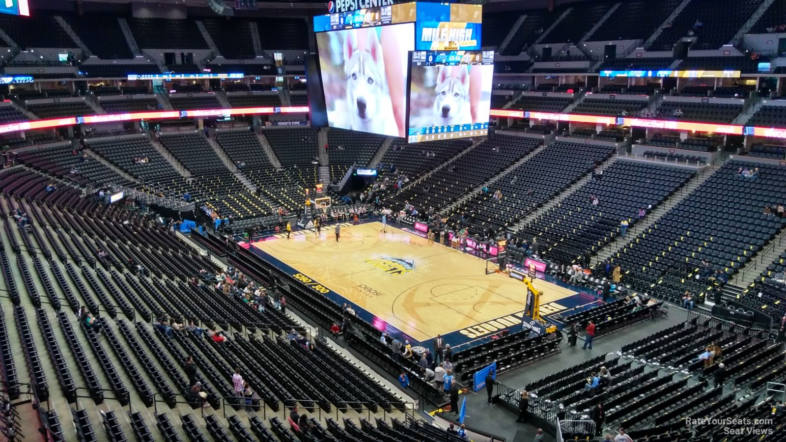 section 331, row 1 seat view  for basketball - ball arena