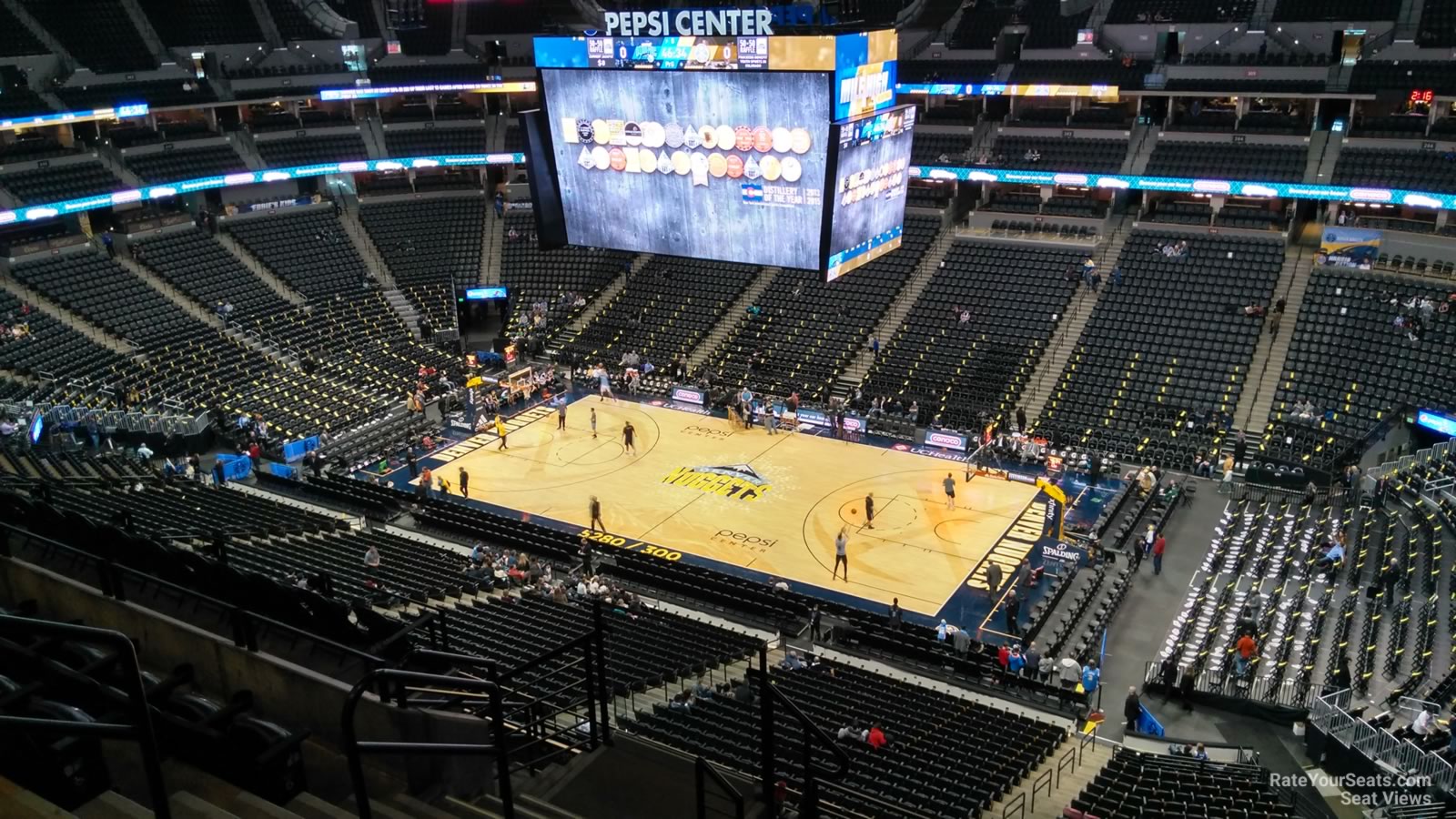 section 336, row 11 seat view  for basketball - ball arena