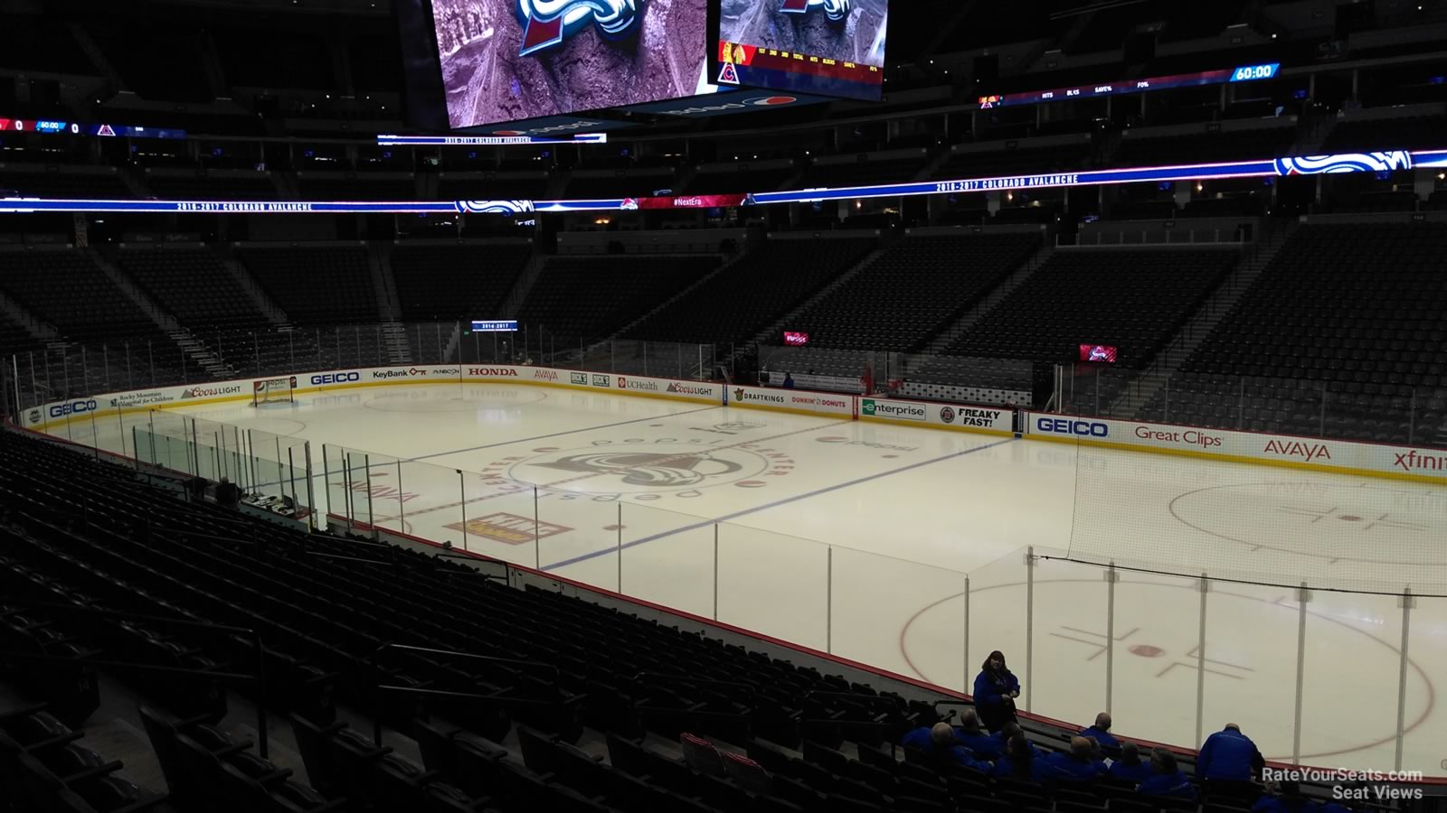 section 120, row 19 seat view  for hockey - ball arena