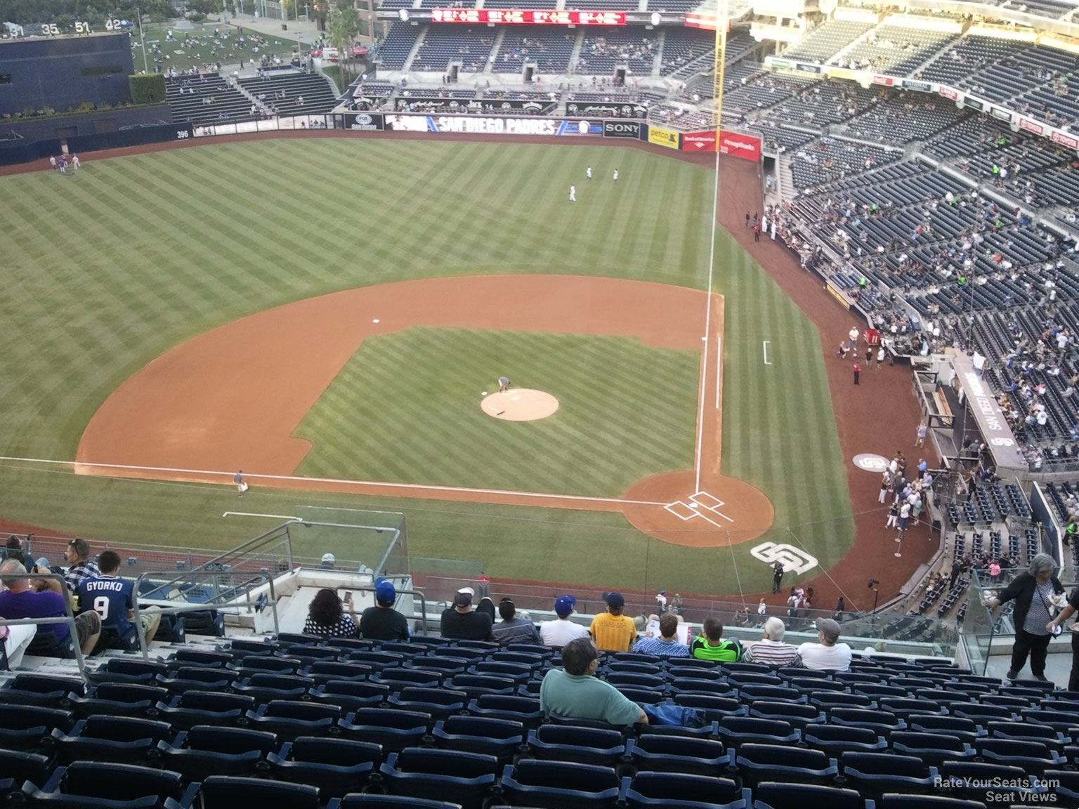 section 308, row 21 seat view  for baseball - petco park