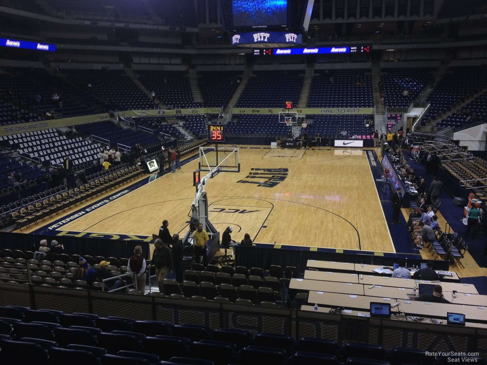 section 101, row n seat view  - petersen events center