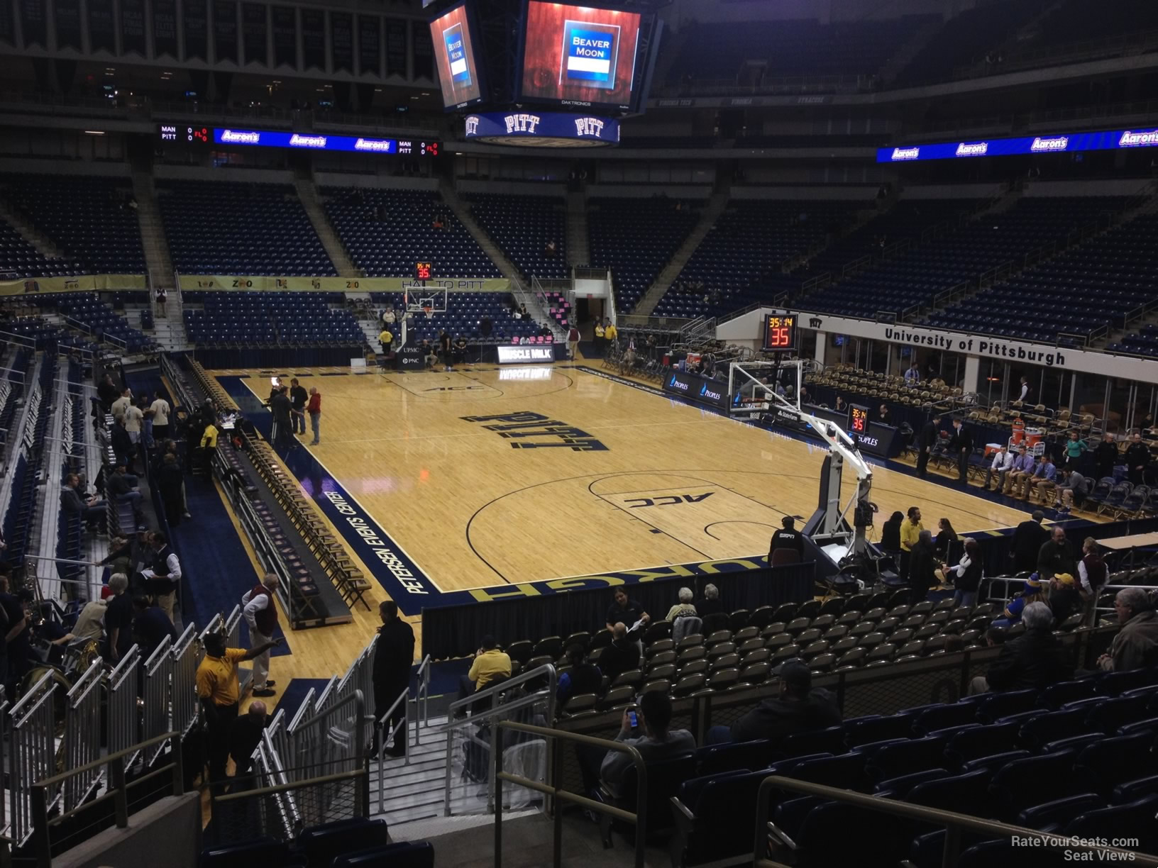 section 103, row n seat view  - petersen events center