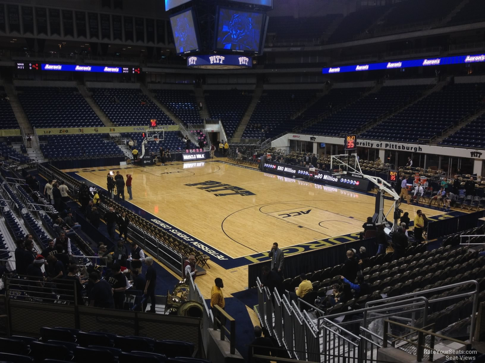 section 104, row n seat view  - petersen events center