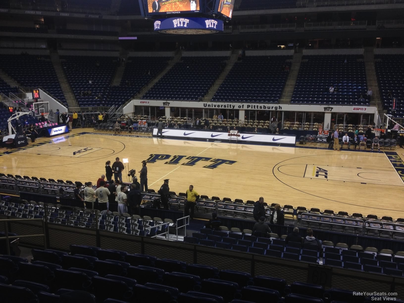 section 107, row n seat view  - petersen events center