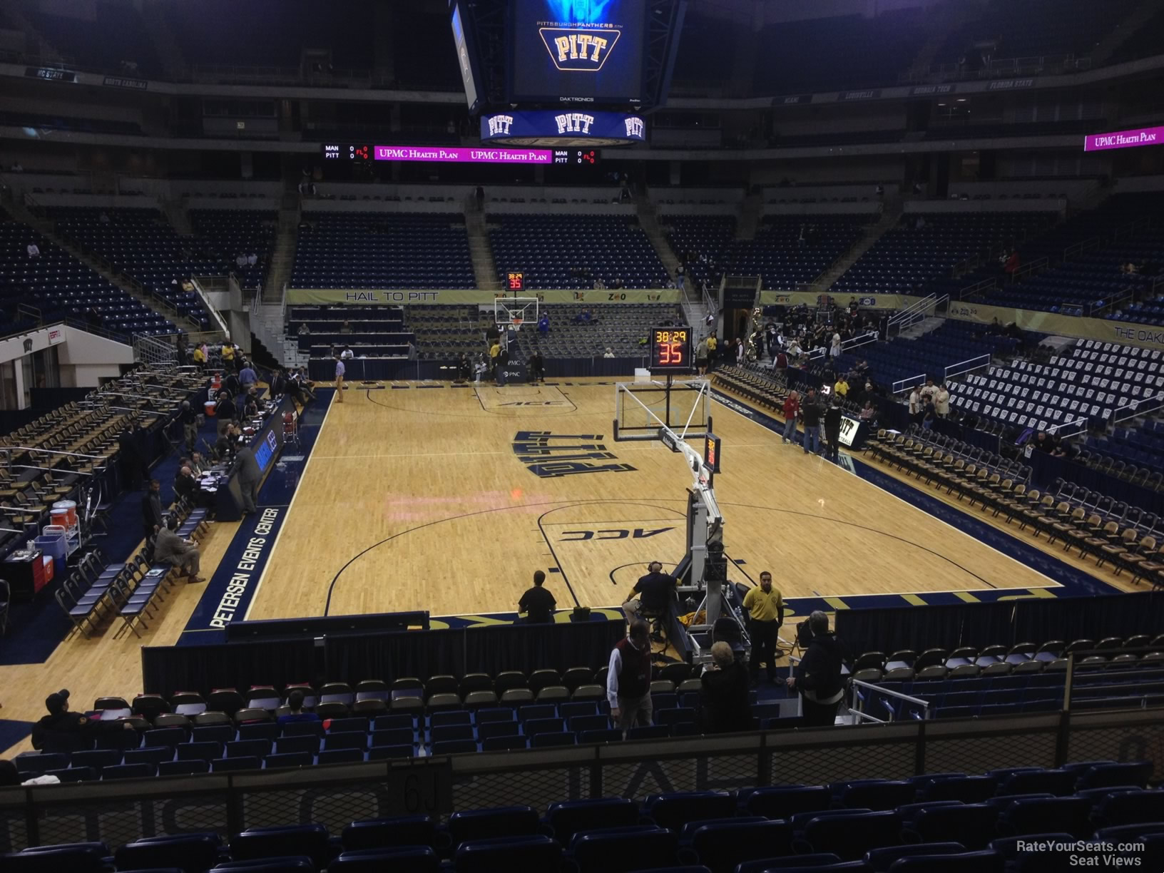 section 115, row n seat view  - petersen events center