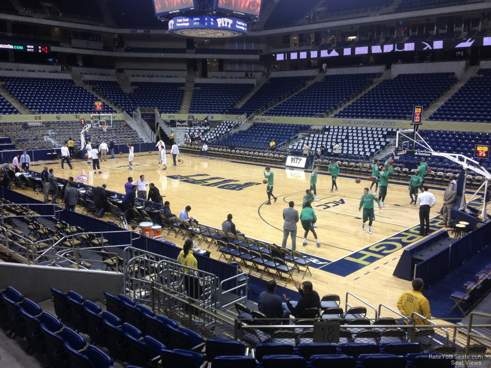 section 118, row h seat view  - petersen events center