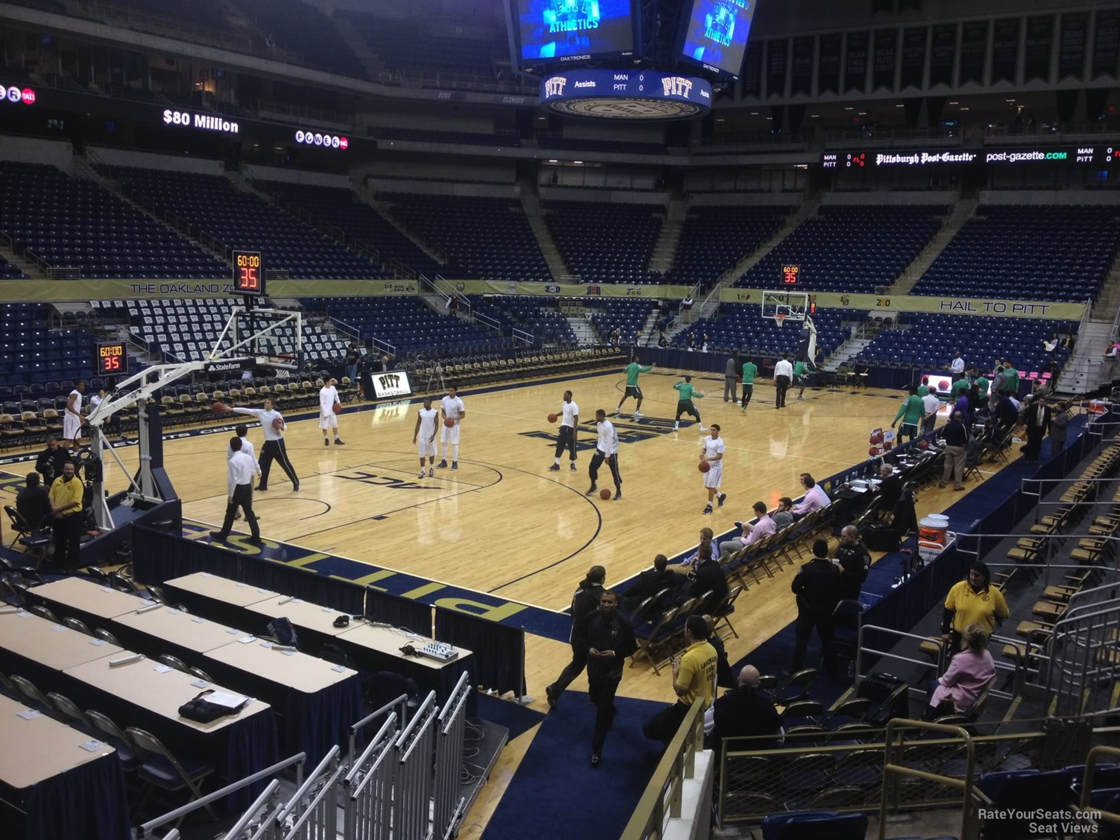 section 125, row h seat view  - petersen events center