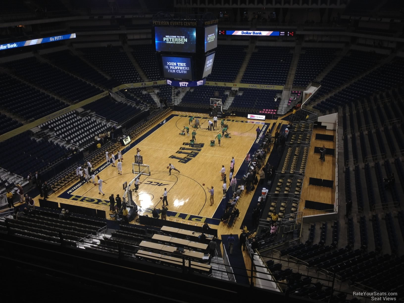 section 201, row f seat view  - petersen events center