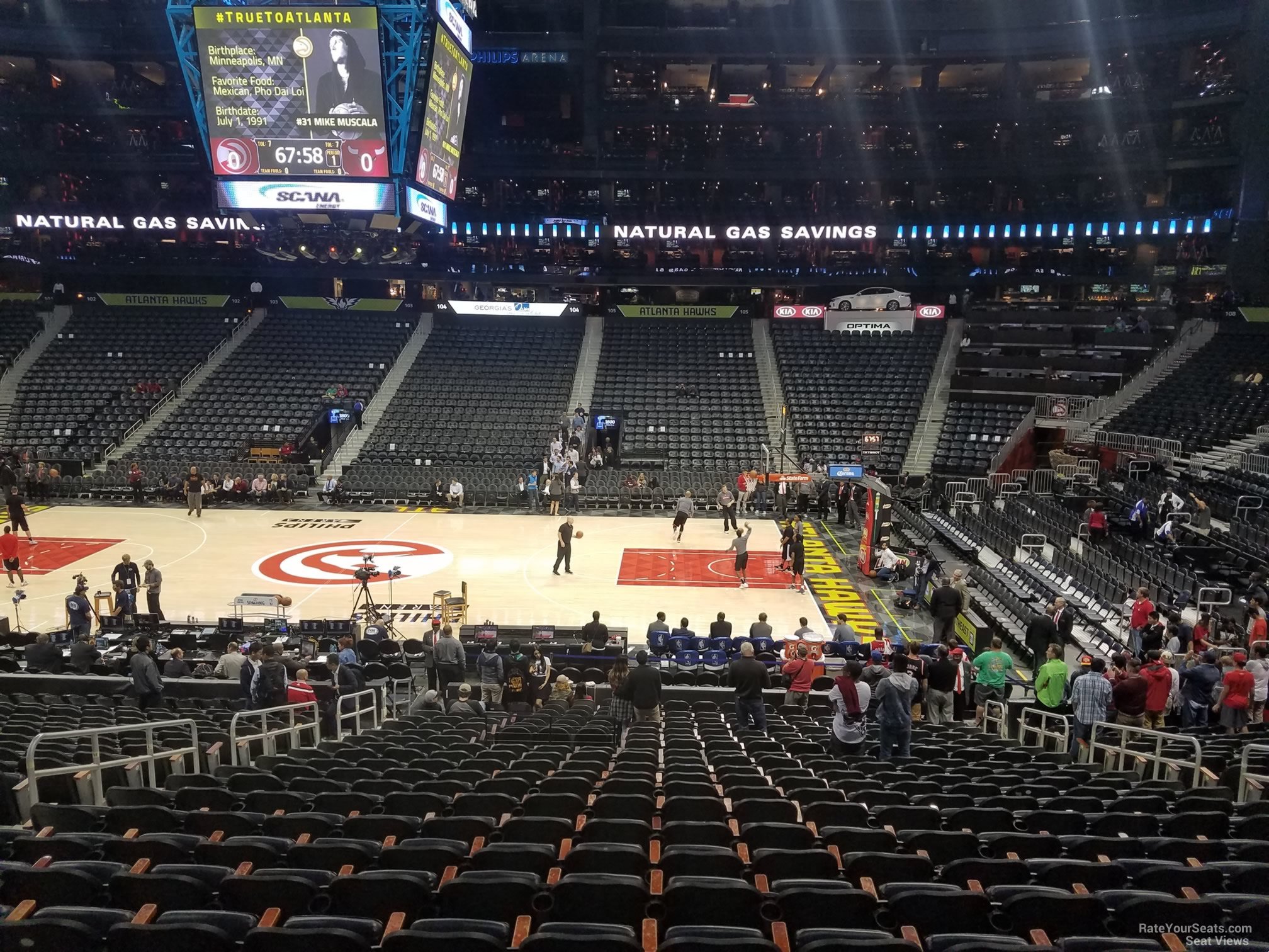 Philips Arena Section 114 - Atlanta Hawks - RateYourSeats.com