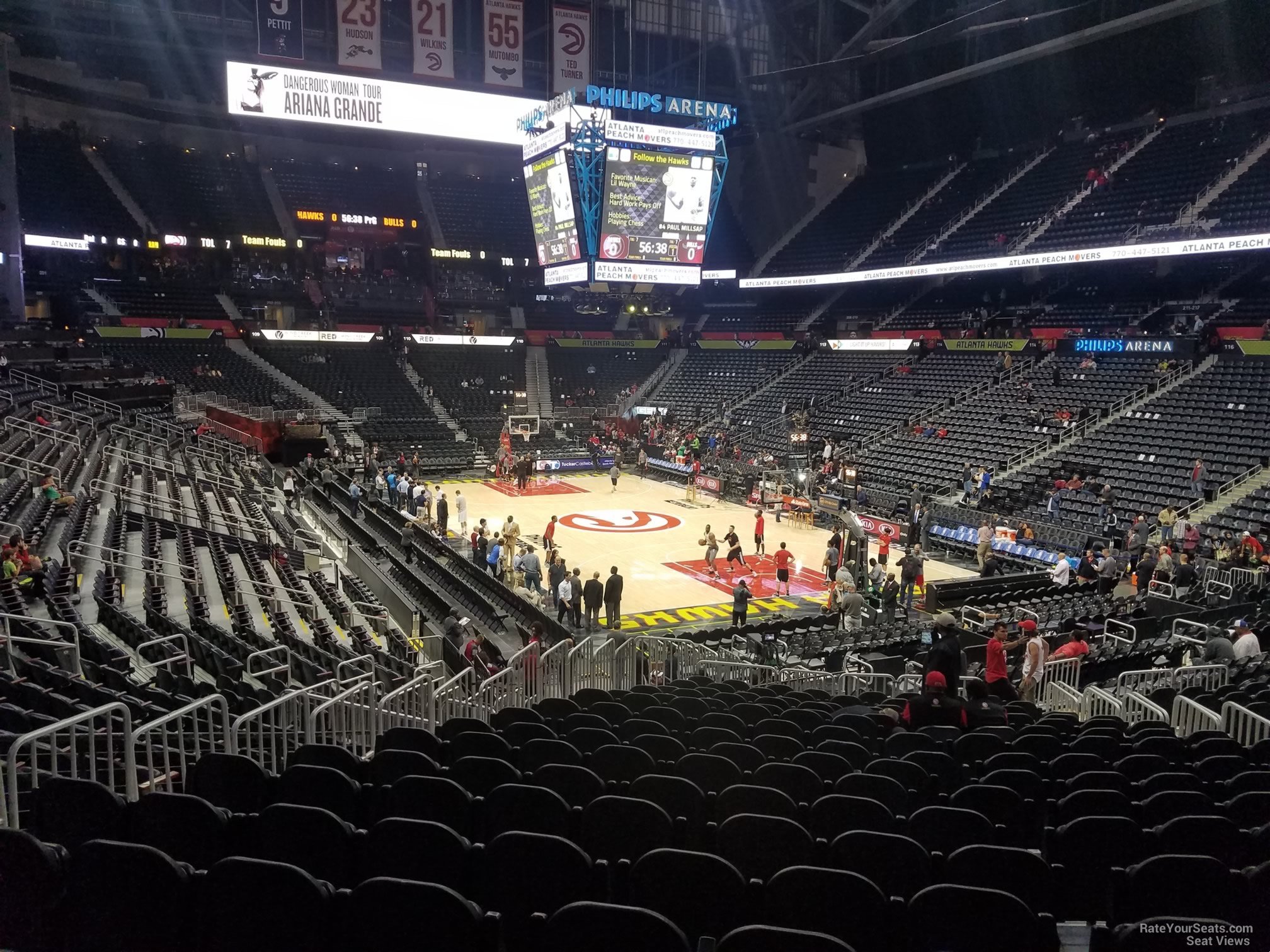 Philips Arena Section 122 - Atlanta Hawks - RateYourSeats.com