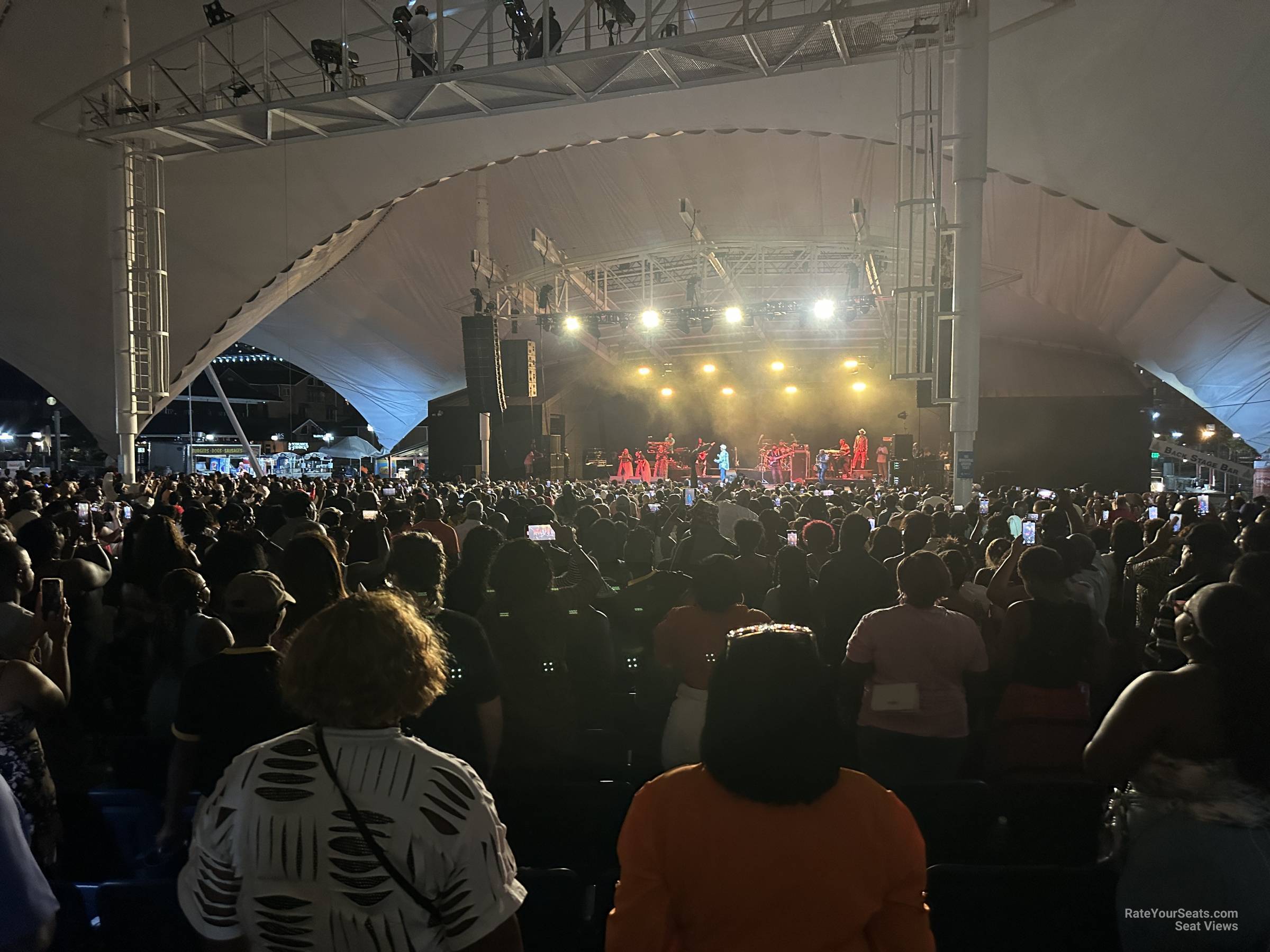 section 202, row r seat view  - pier six pavilion