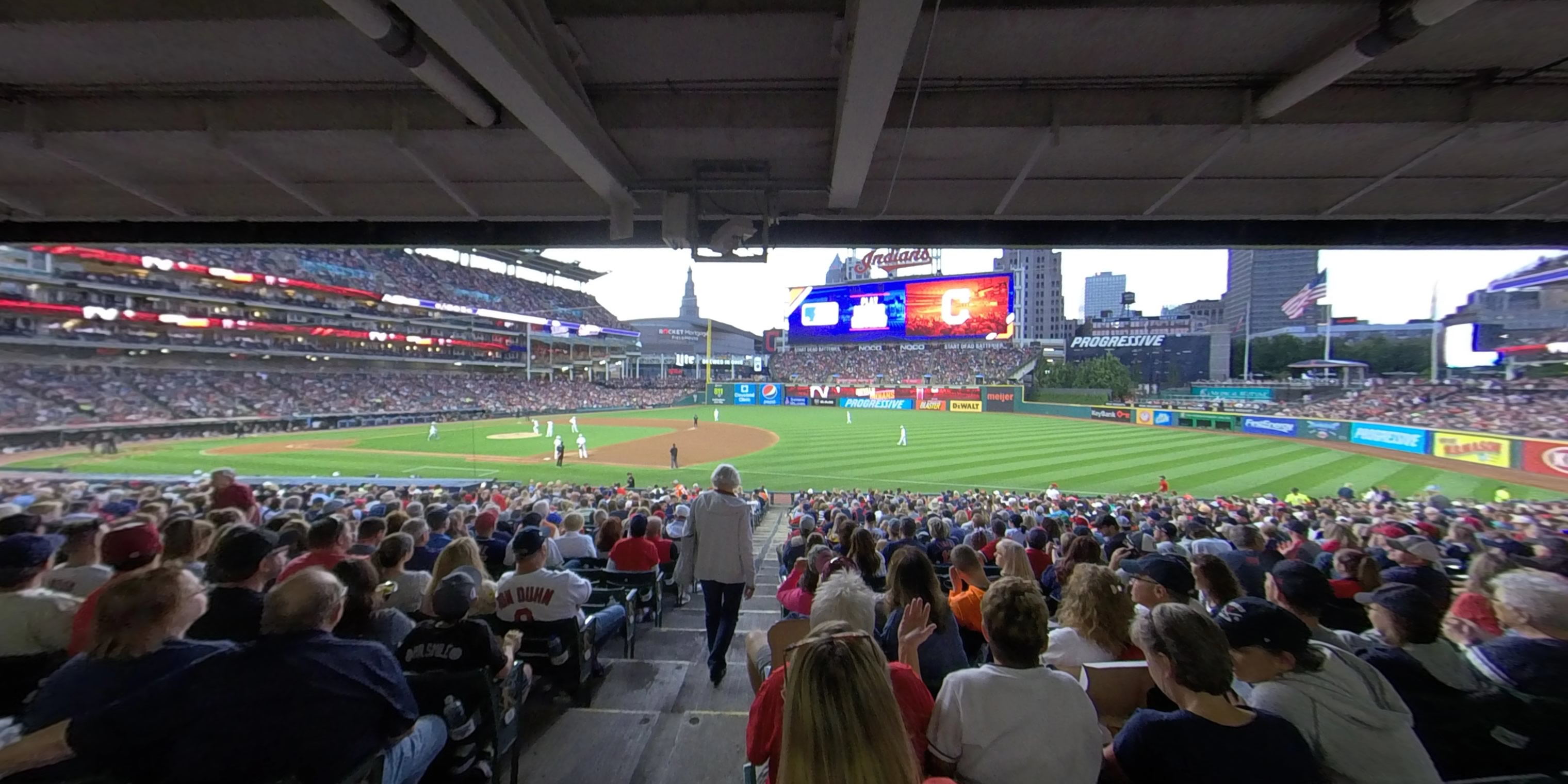section 134 panoramic seat view  - progressive field