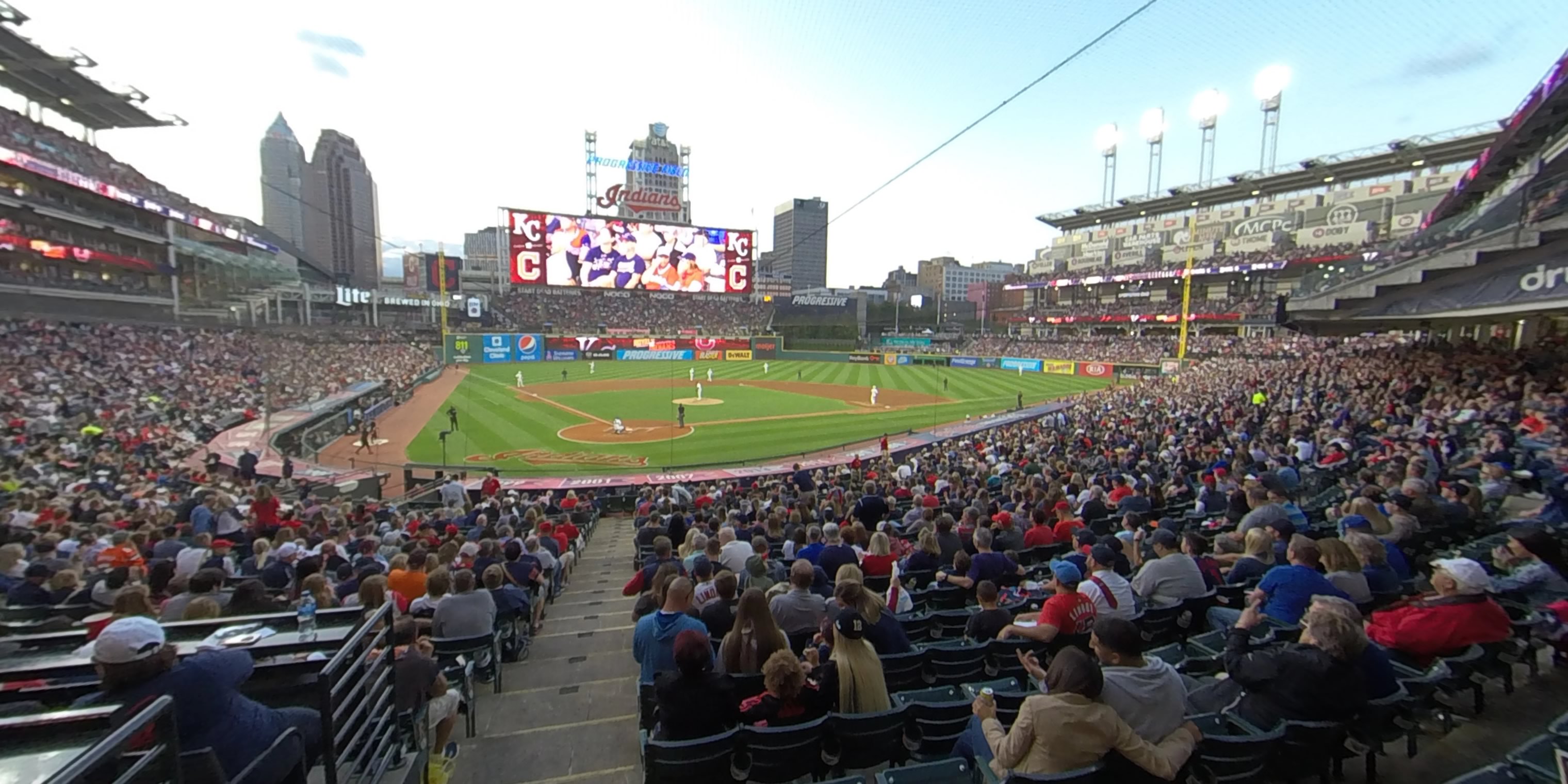 section 151 panoramic seat view  - progressive field