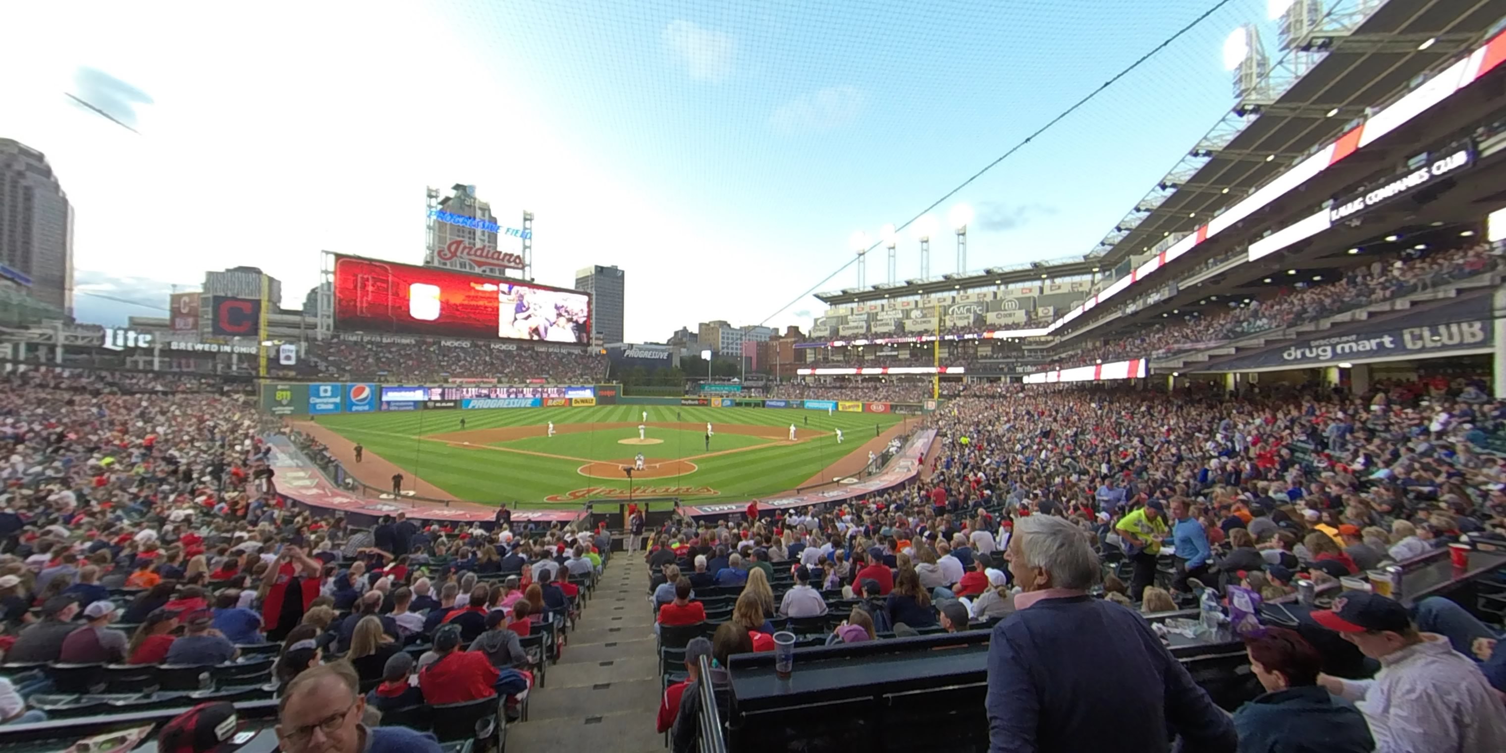 section 153 panoramic seat view  - progressive field