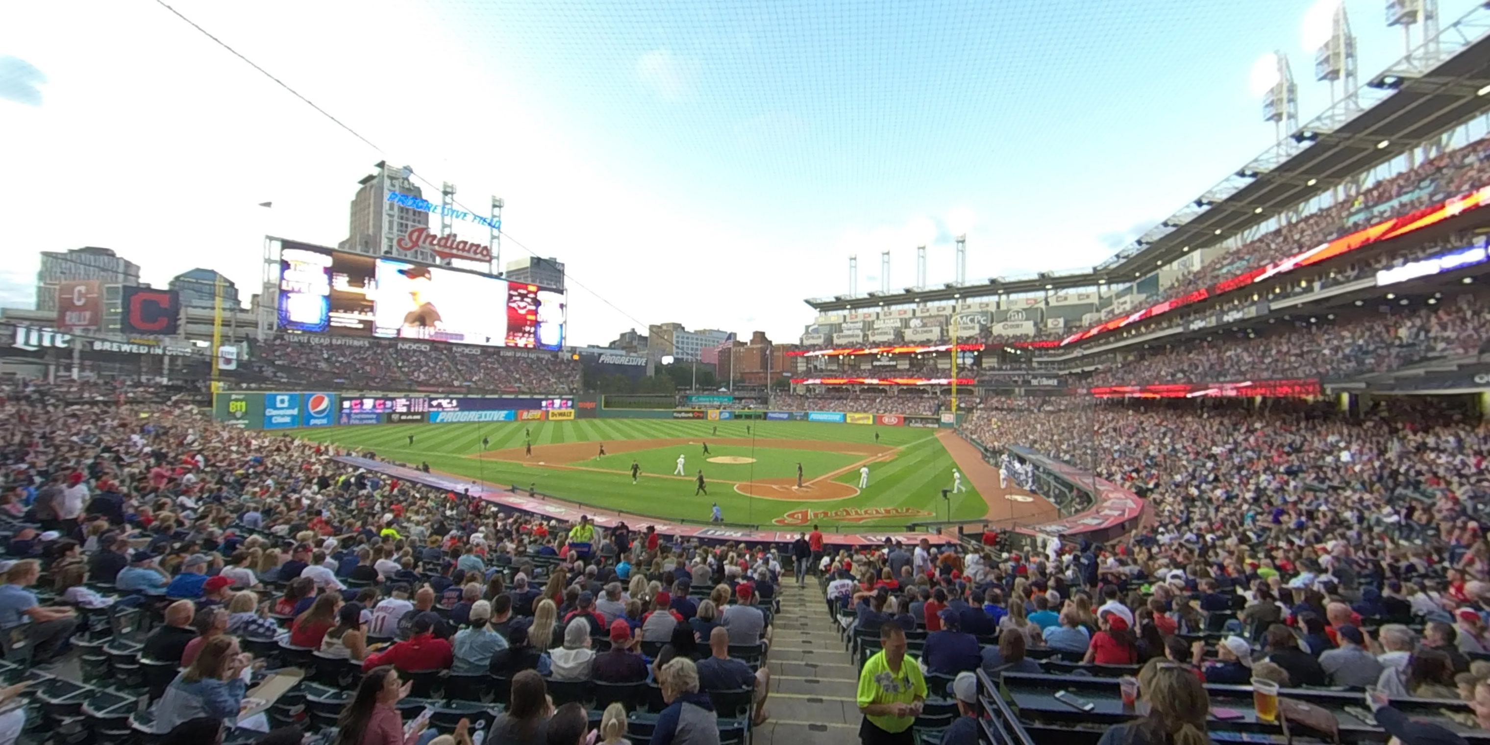 section 155 panoramic seat view  - progressive field