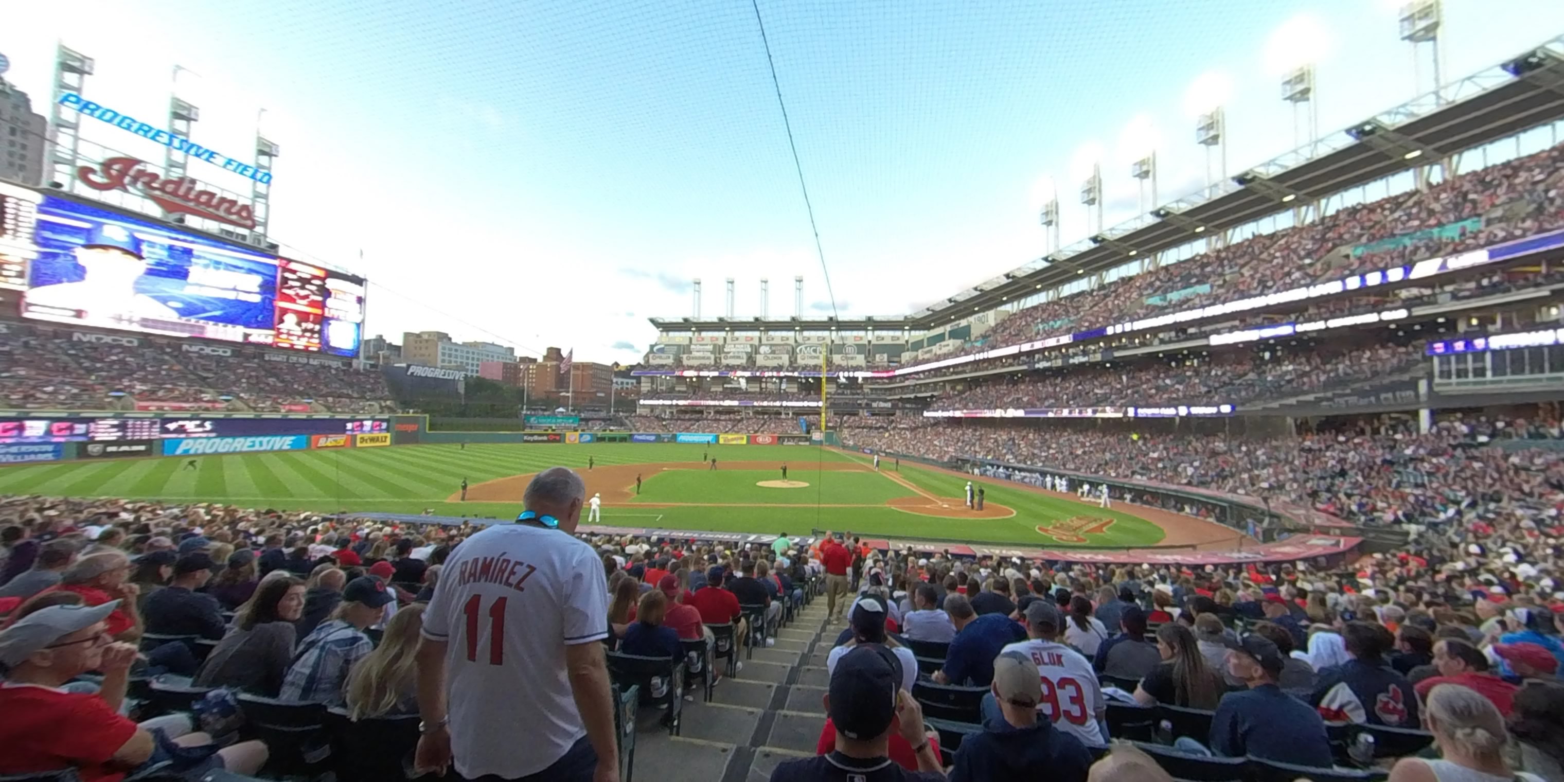 section 159 panoramic seat view  - progressive field