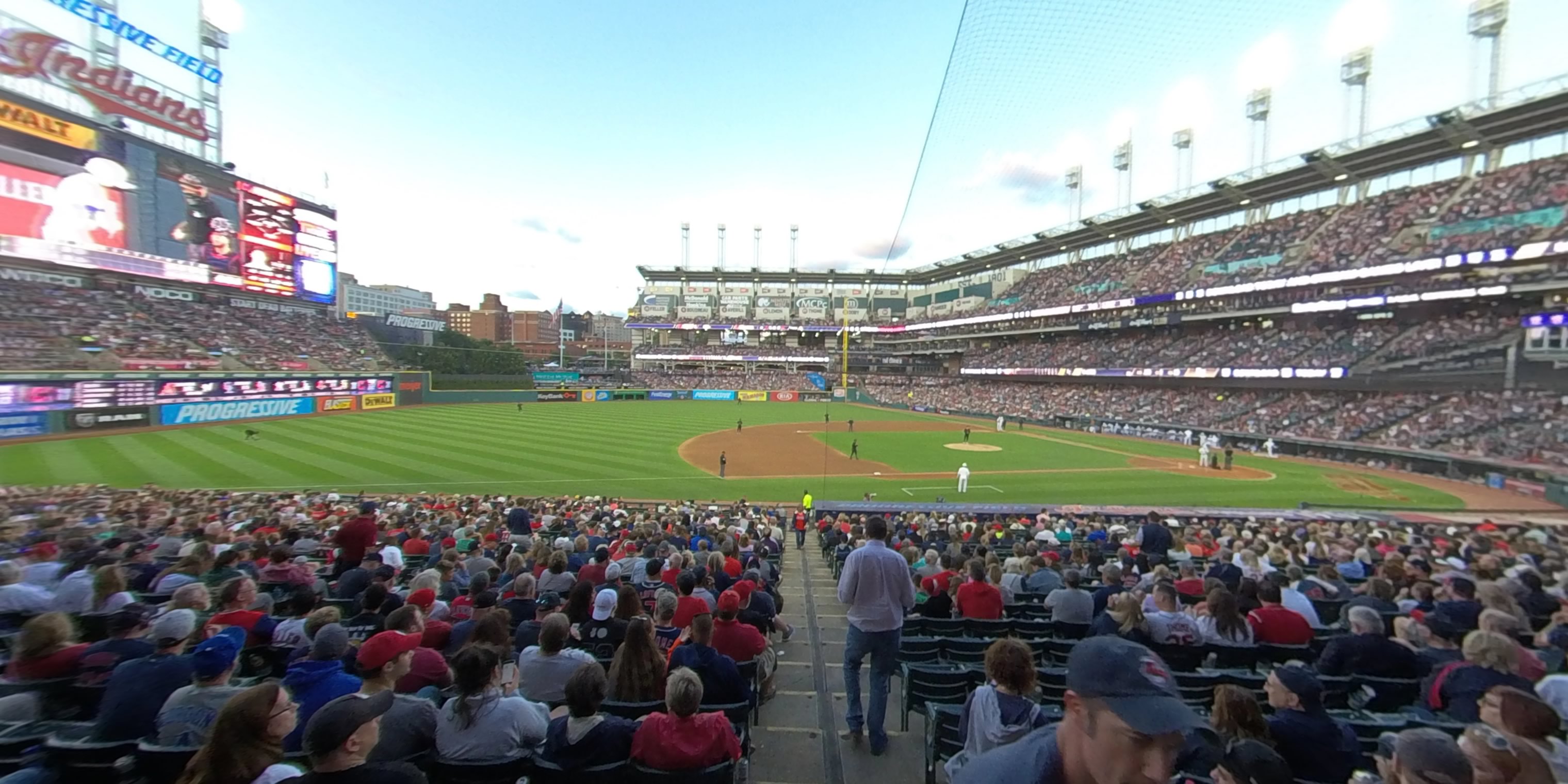 section 164 panoramic seat view  - progressive field