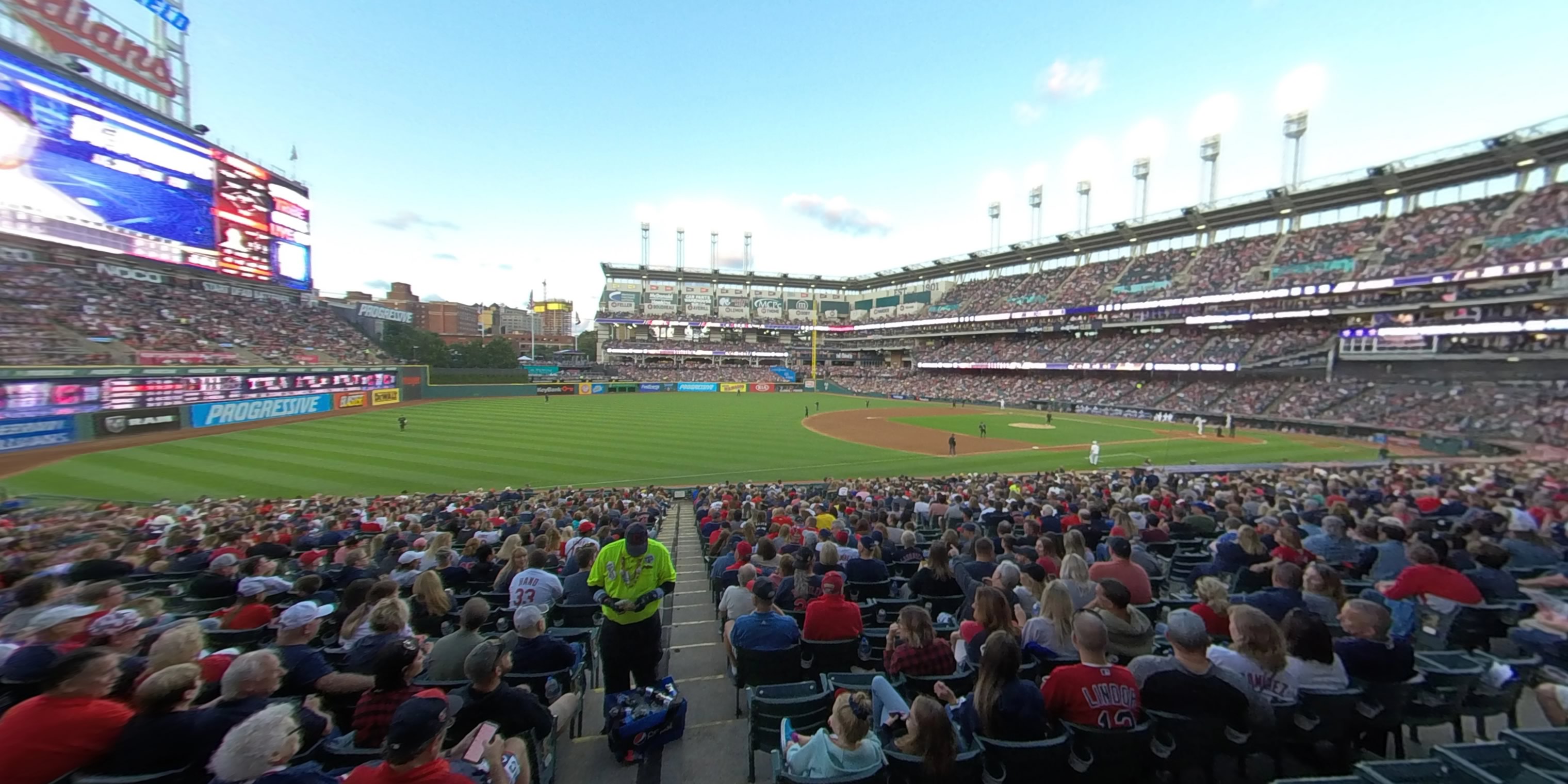 section 170 panoramic seat view  - progressive field