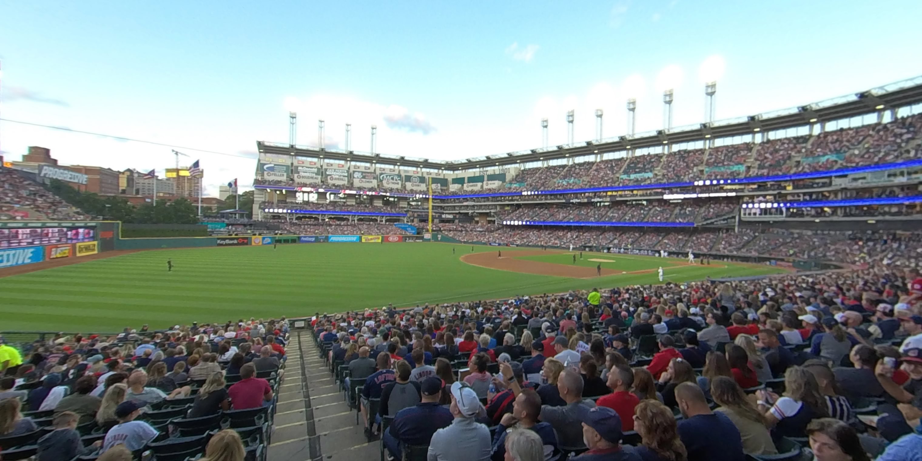 section 172 panoramic seat view  - progressive field