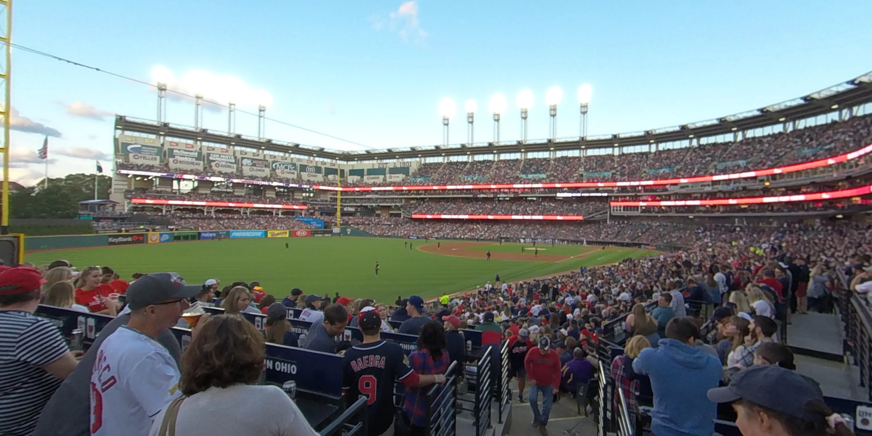 section 177 panoramic seat view  - progressive field