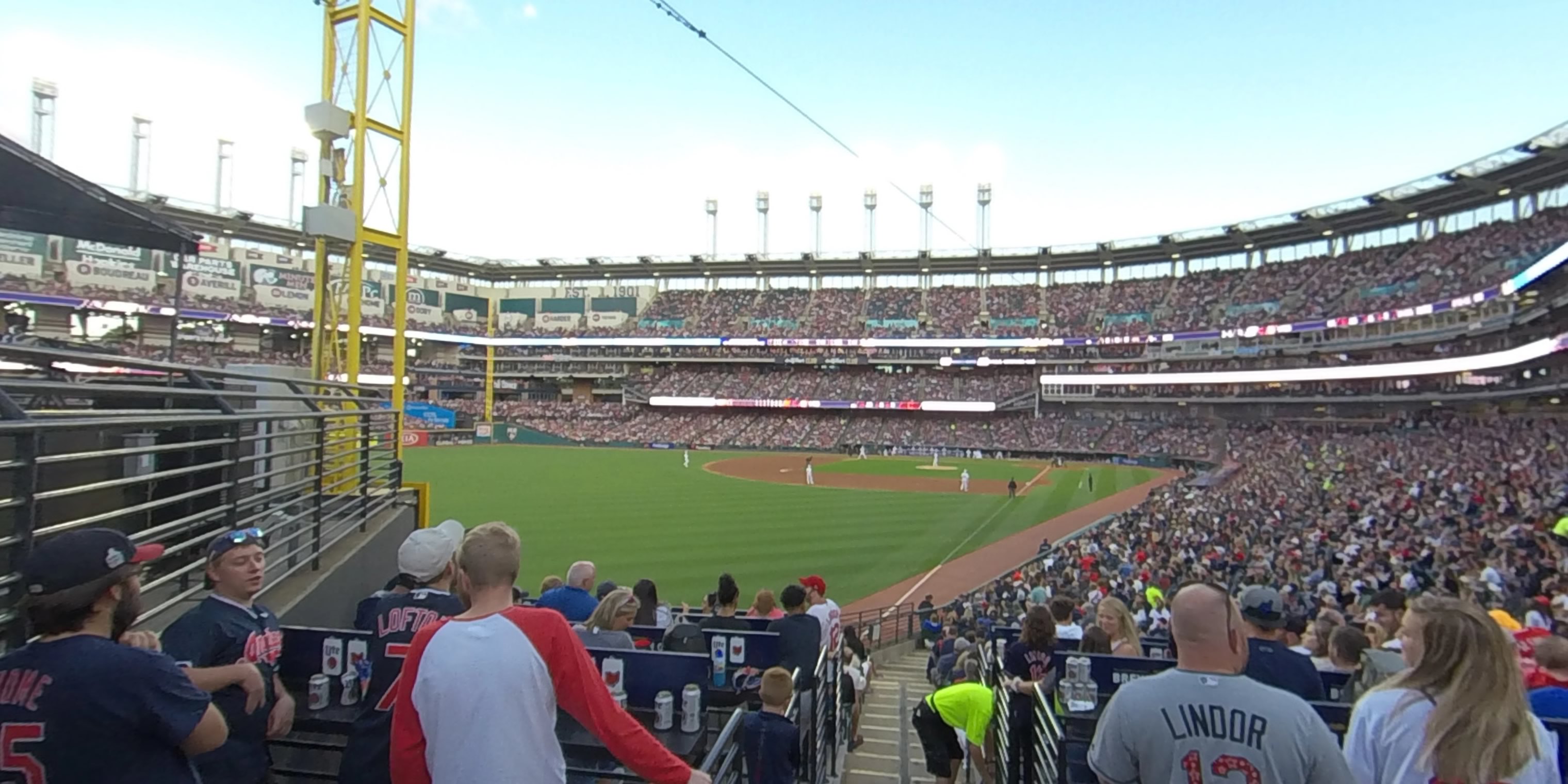 section 178 panoramic seat view  - progressive field