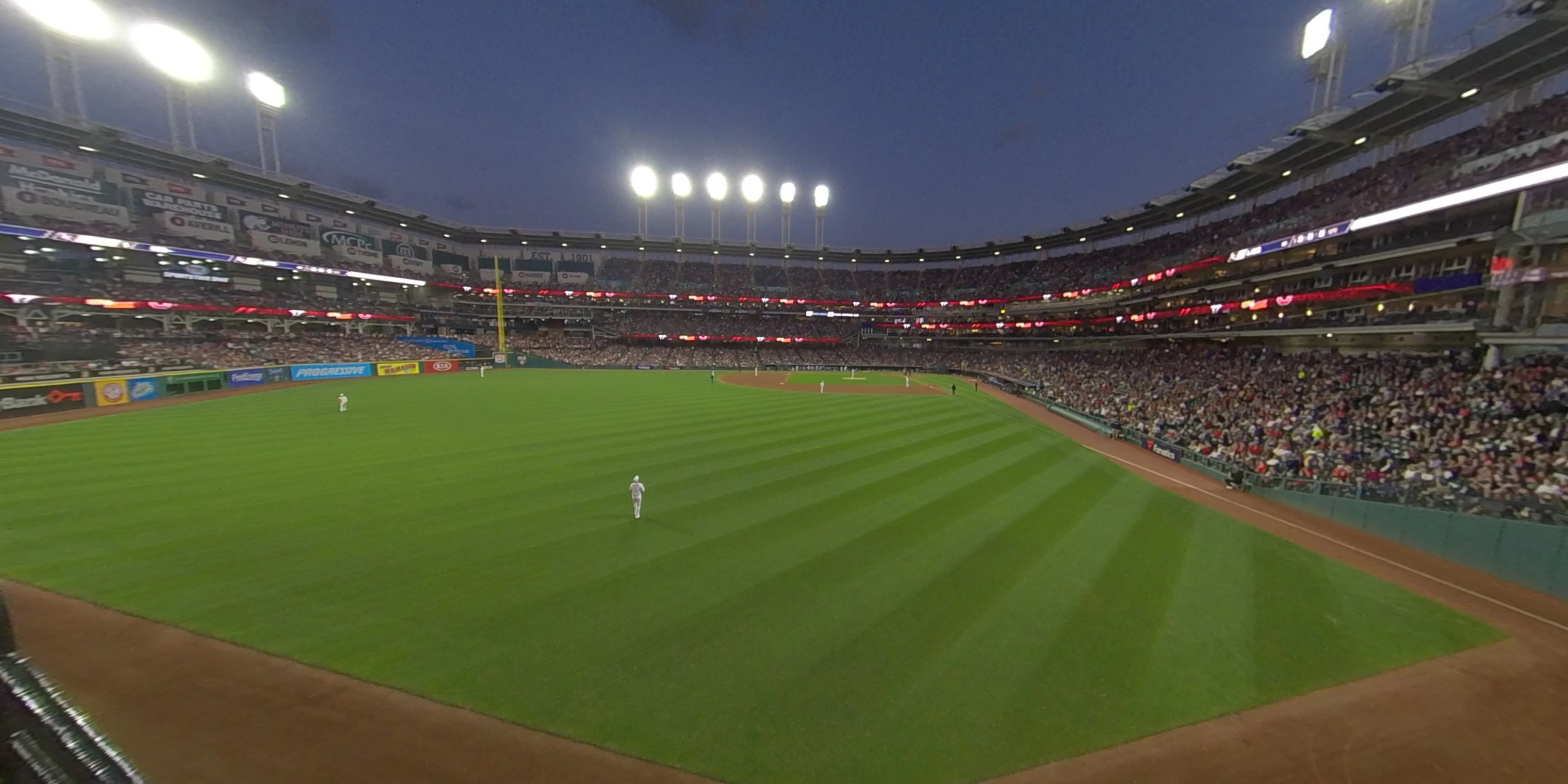 section 180 panoramic seat view  - progressive field