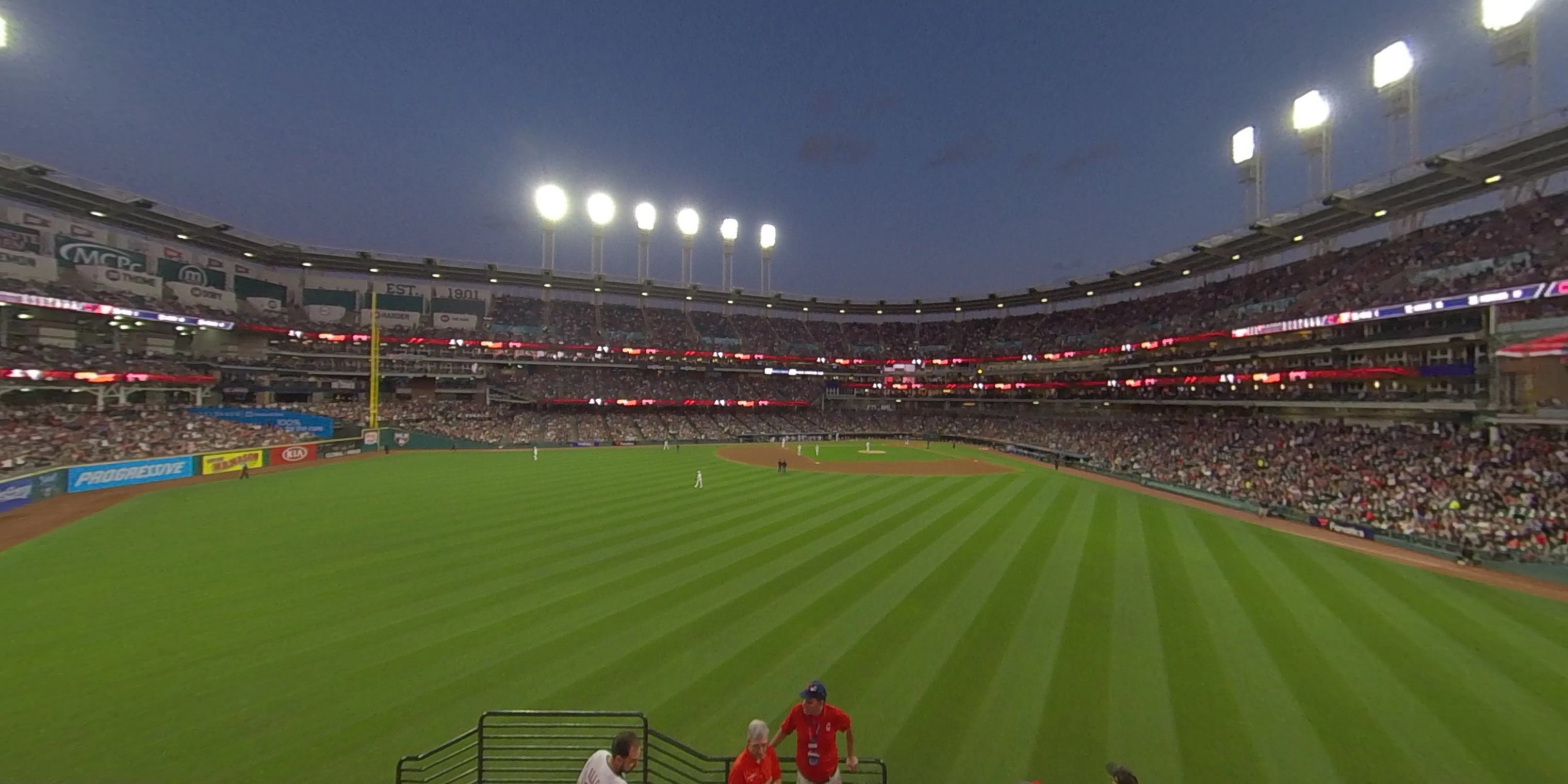 section 182 panoramic seat view  - progressive field