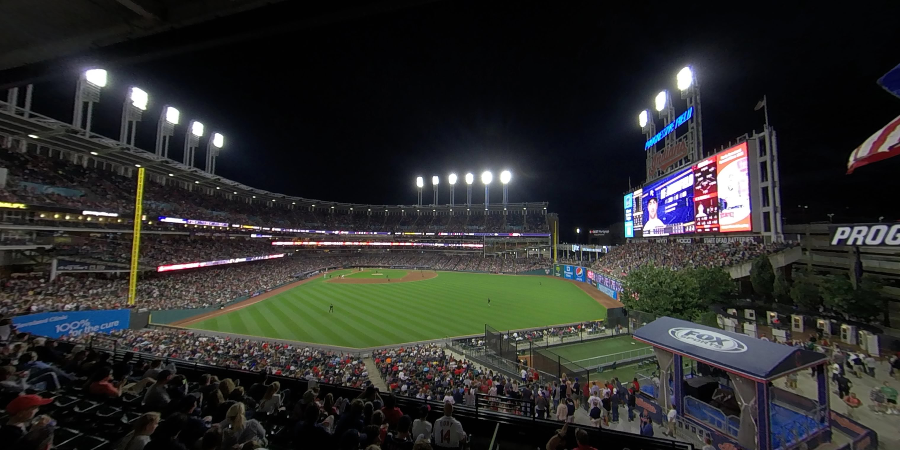 section 303 panoramic seat view  - progressive field