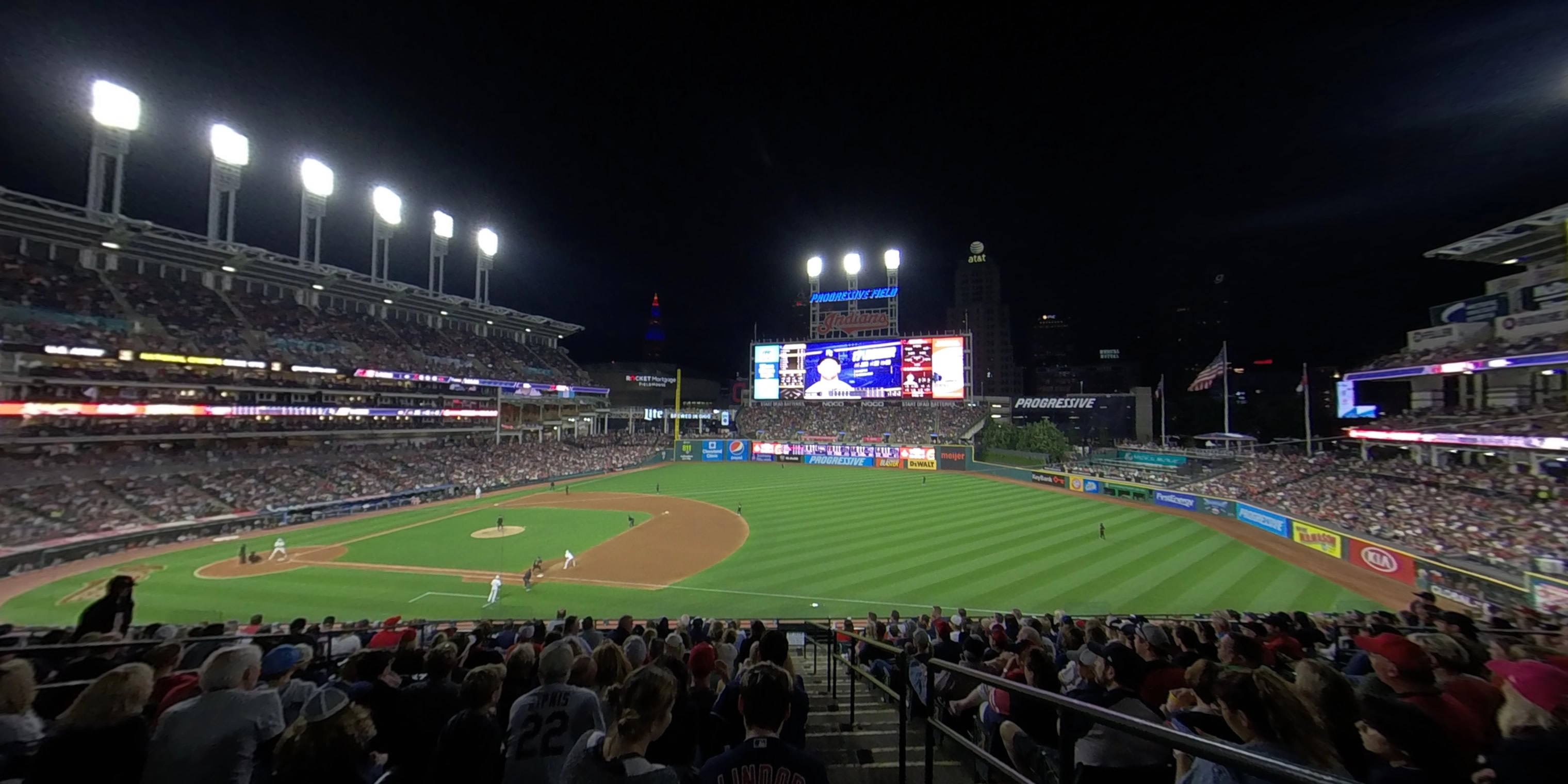 section 334 panoramic seat view  - progressive field